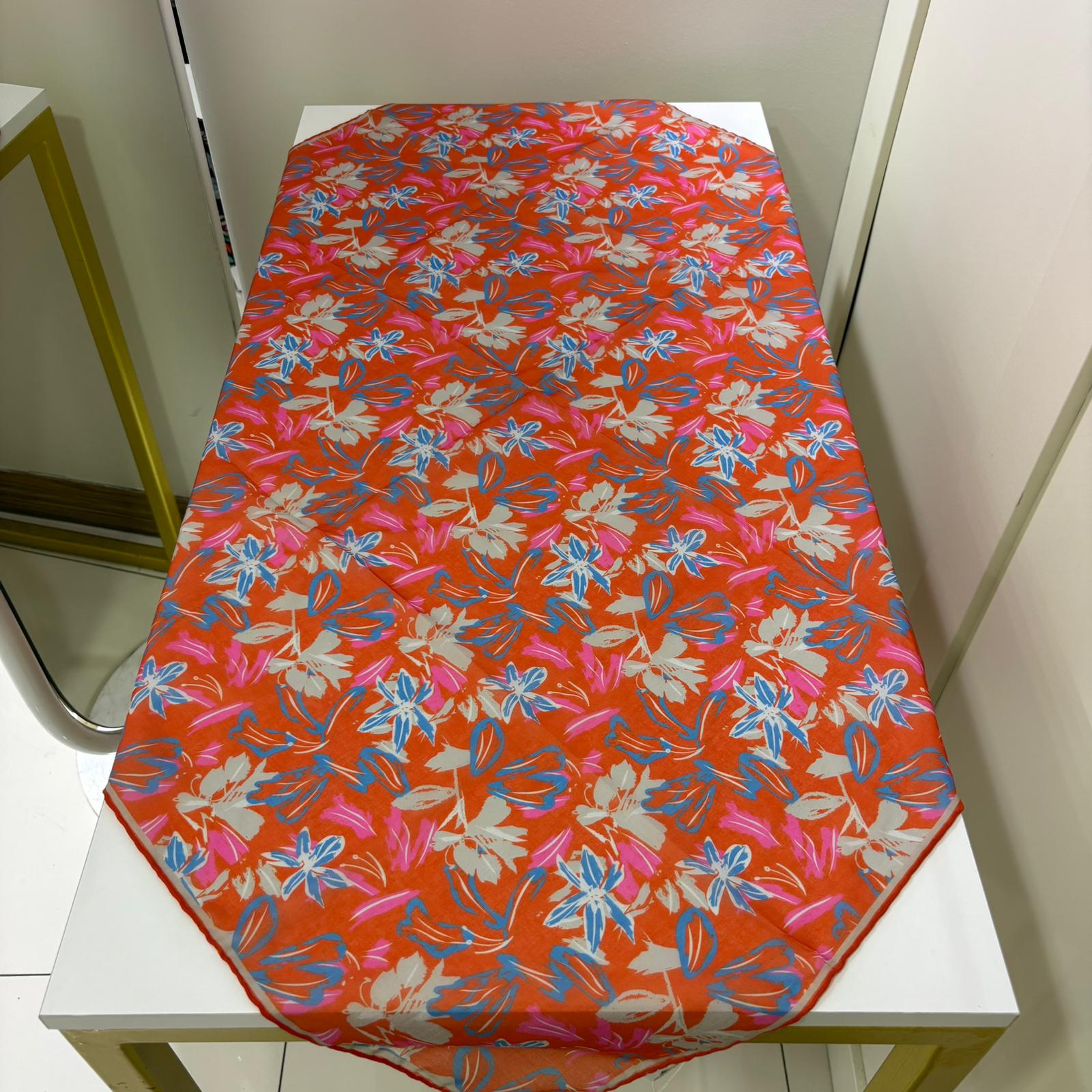 Silk Home Bahçe Rüyası - Turuncu-Mavi-Pembe