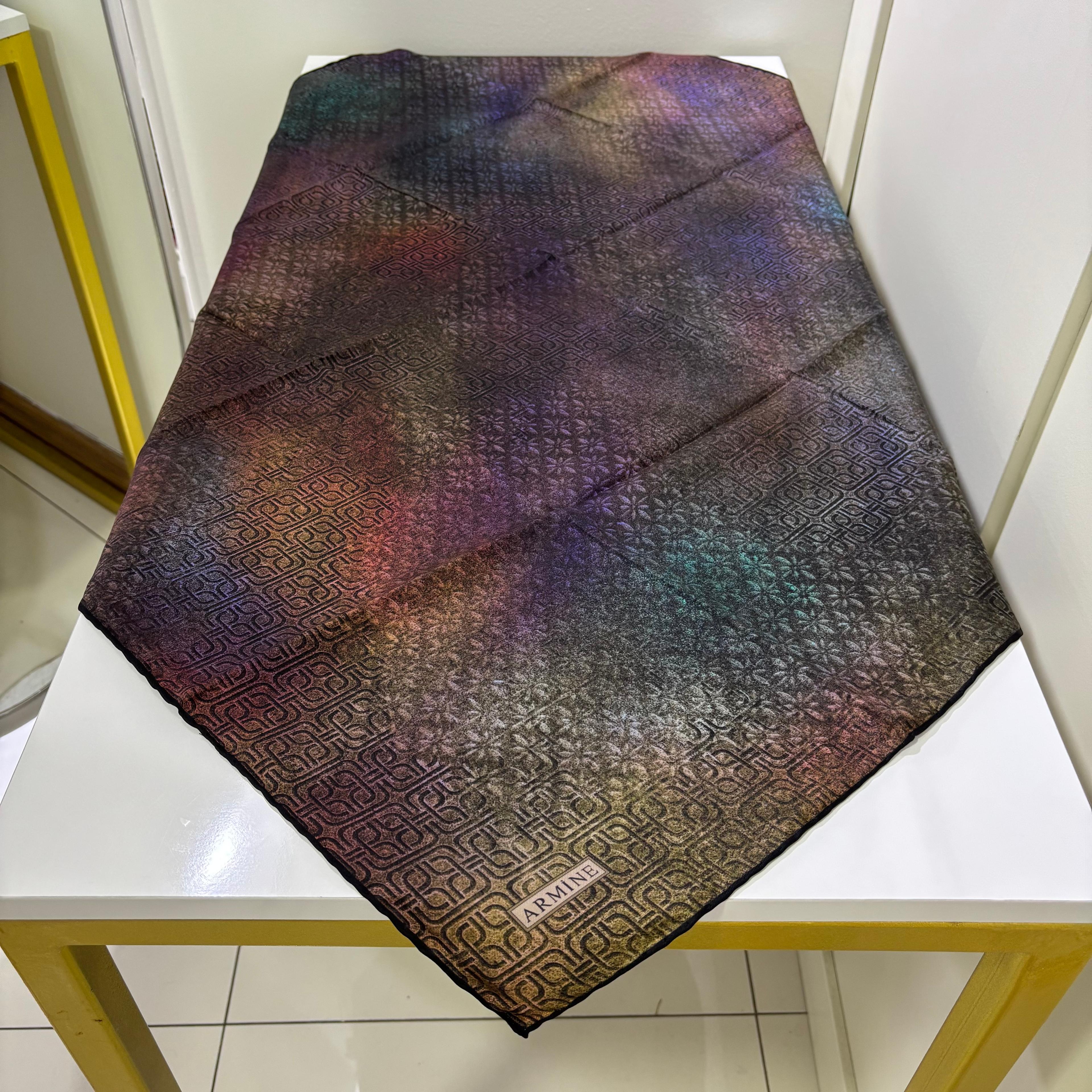 Armine İpek Eşarp 9437D Twill - Haki