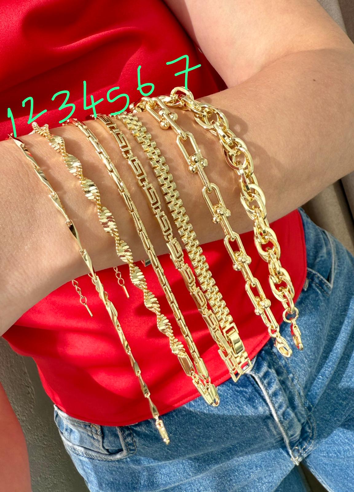 14 K Renk Kuyumcu Model Bileklikler