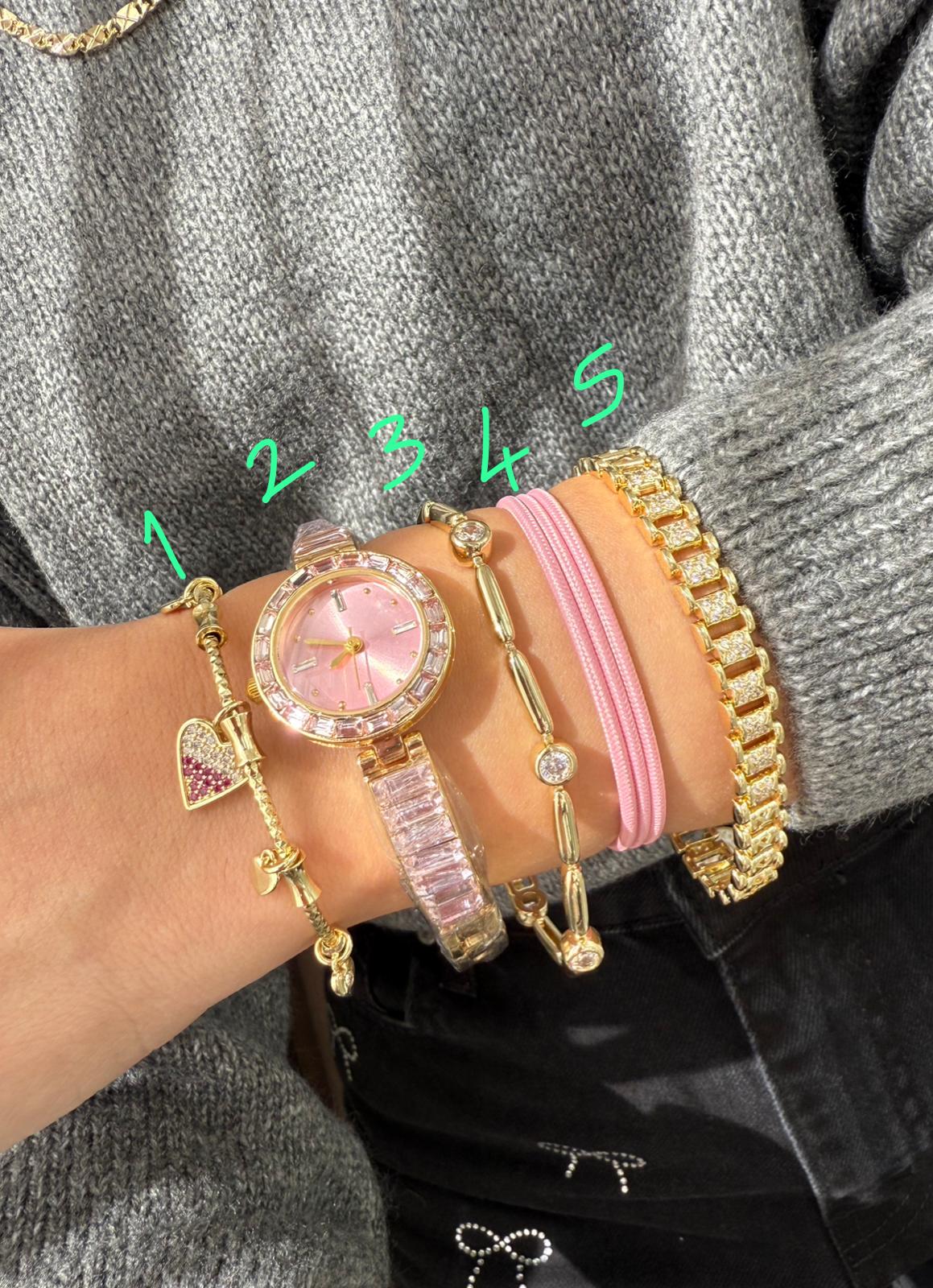 14 K Renk Bileklikler veya Saat 