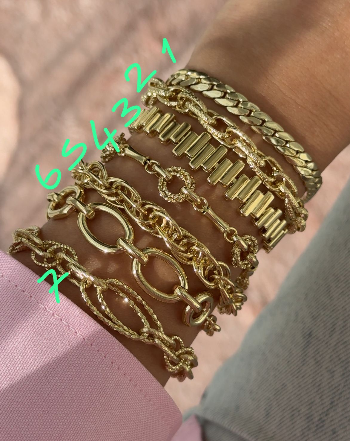 Vip 14 K Renk Kuyum Zincir Bileklikler