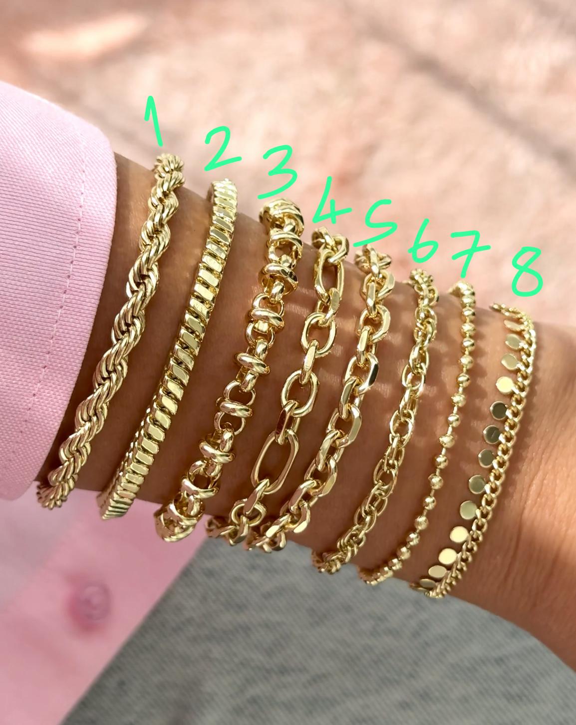 14 K Renk Kuyumcu Model Bileklikler