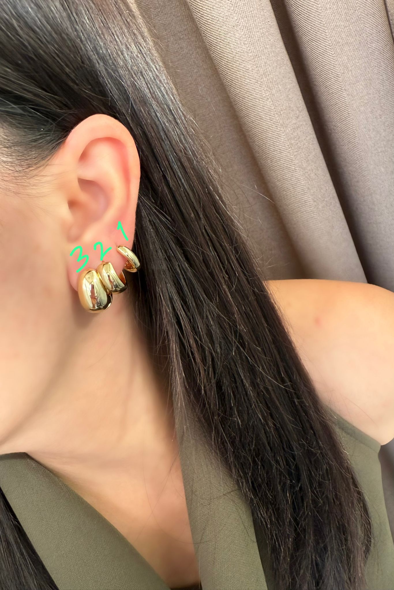 14 K Renk Vip Küpeler