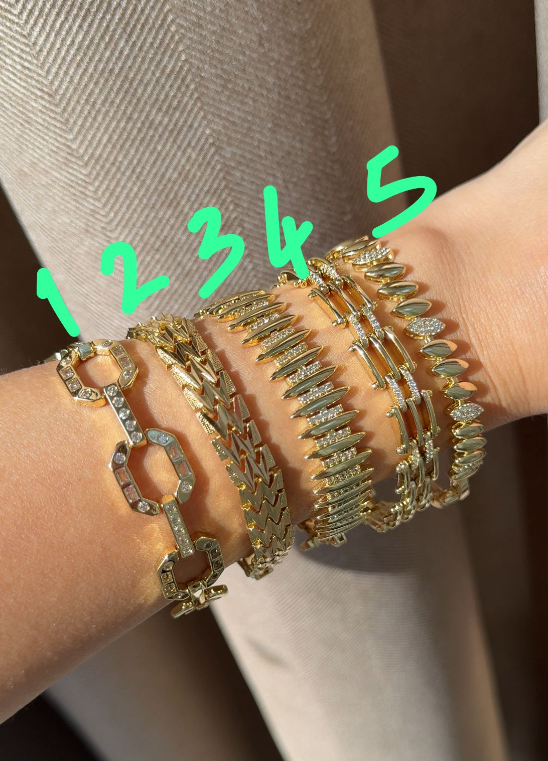 14 K Renk Big Kuyum Bileklikler