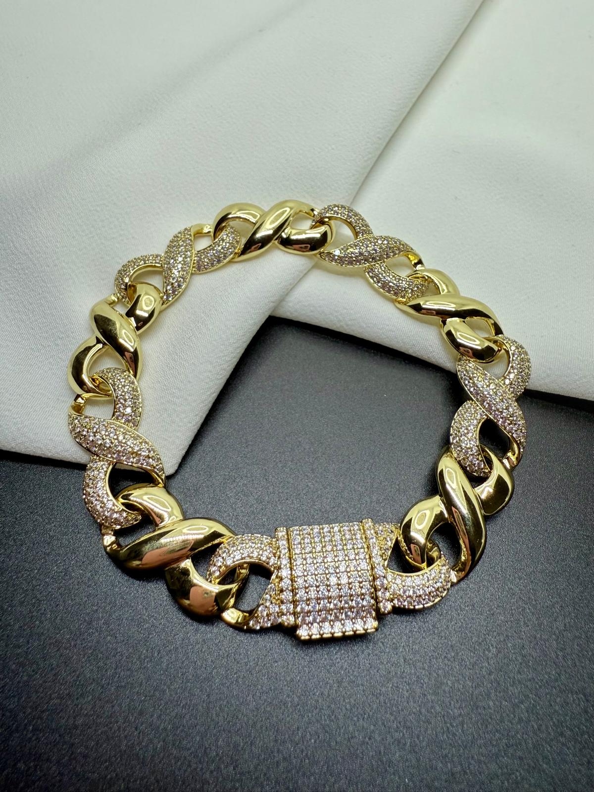 14 K Renk Sonsuzluk Gurmet Bileklik