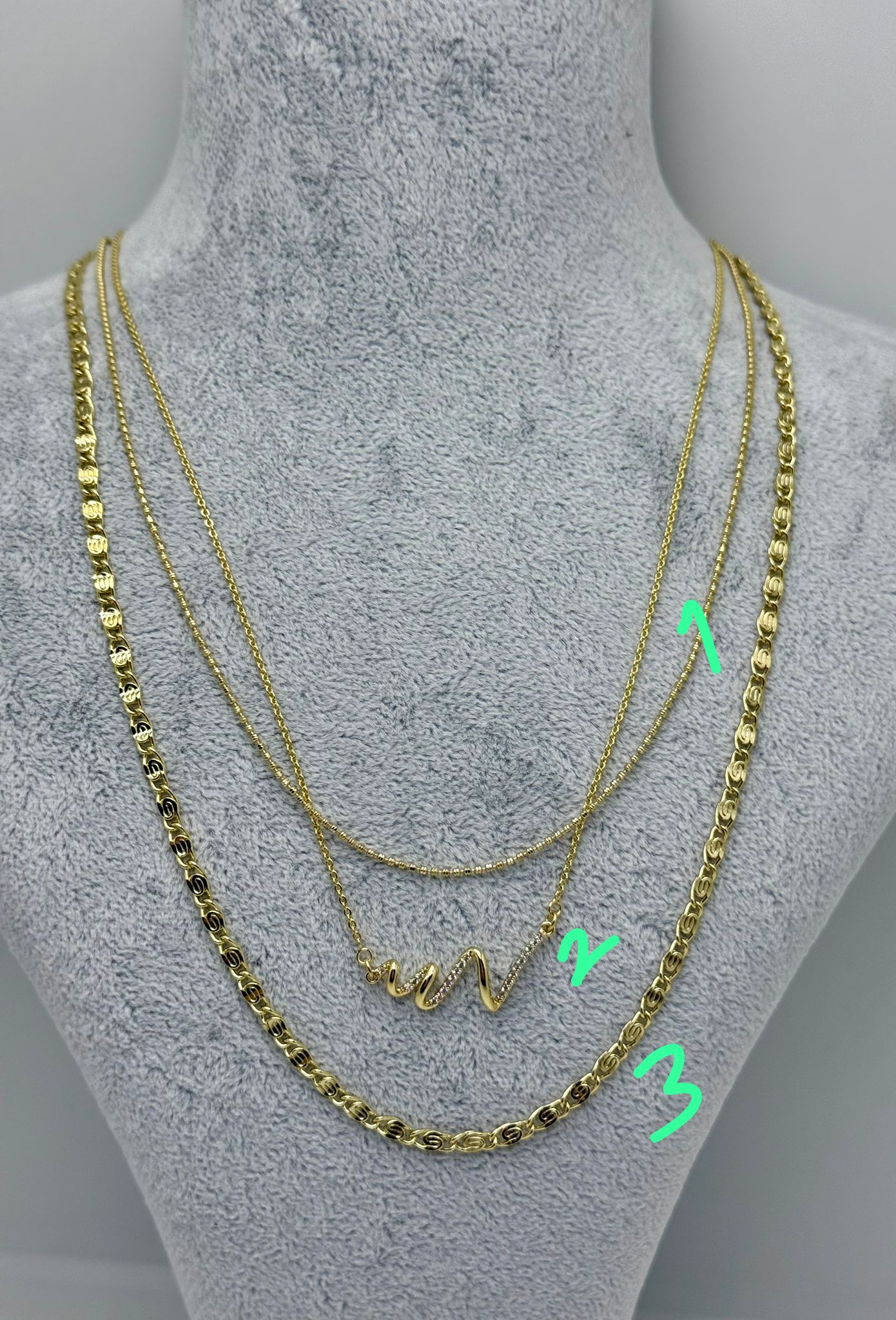 Vip 14 K Renk Zincir Kolyeler