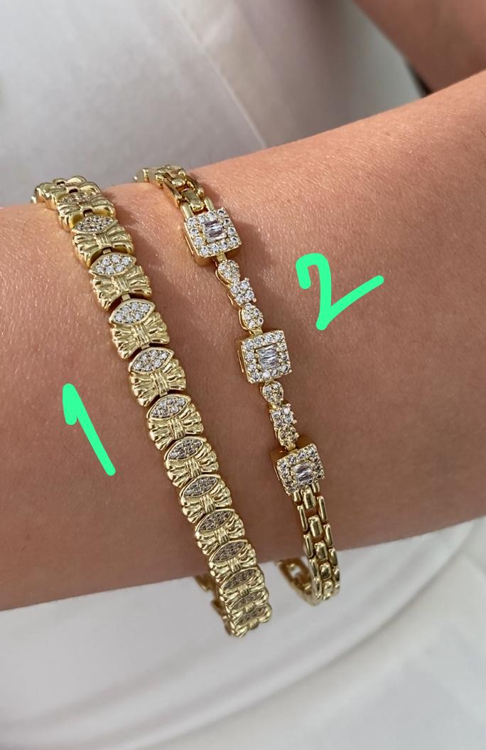 Vip 14 K Renk Shiney Bileklikler