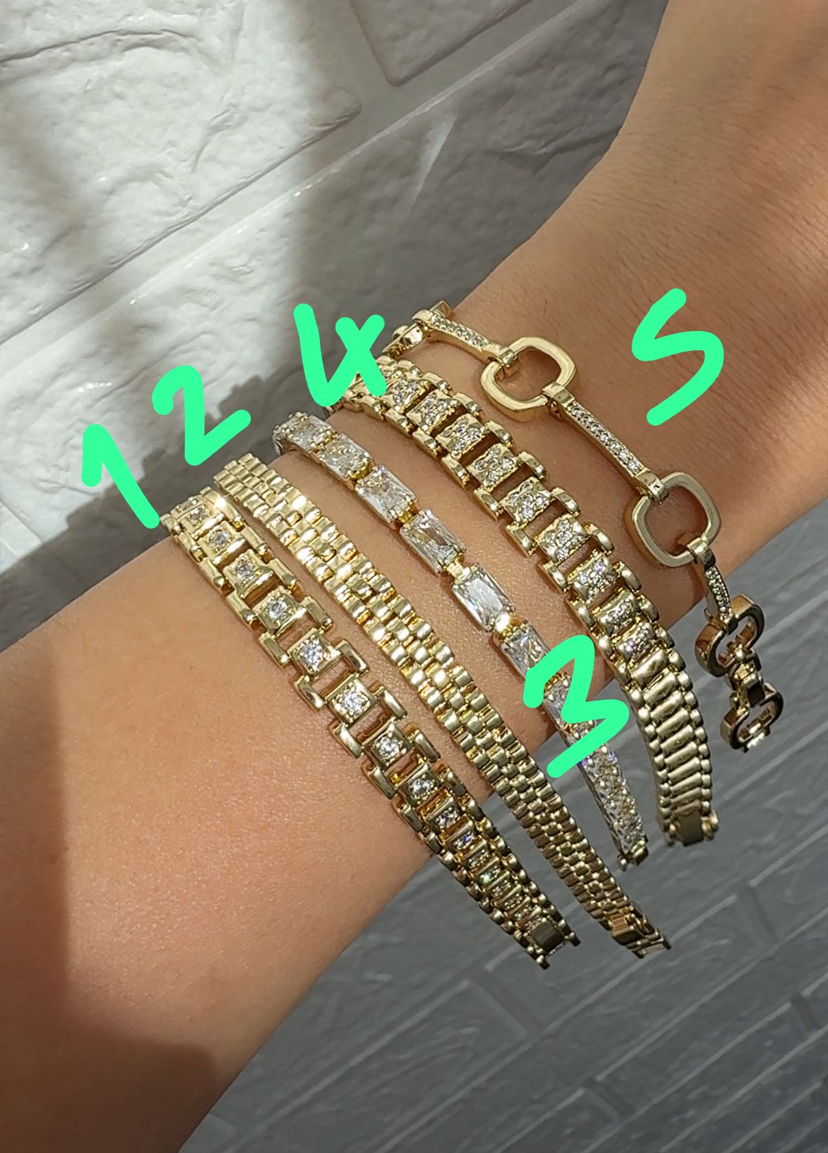 14 K Renk Kuyum Diana Bileklikler