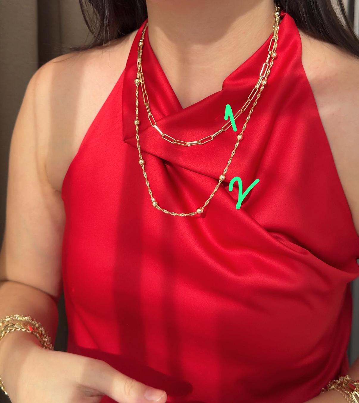 14 K Renk Kuyumcu Model Premium Kolyeler