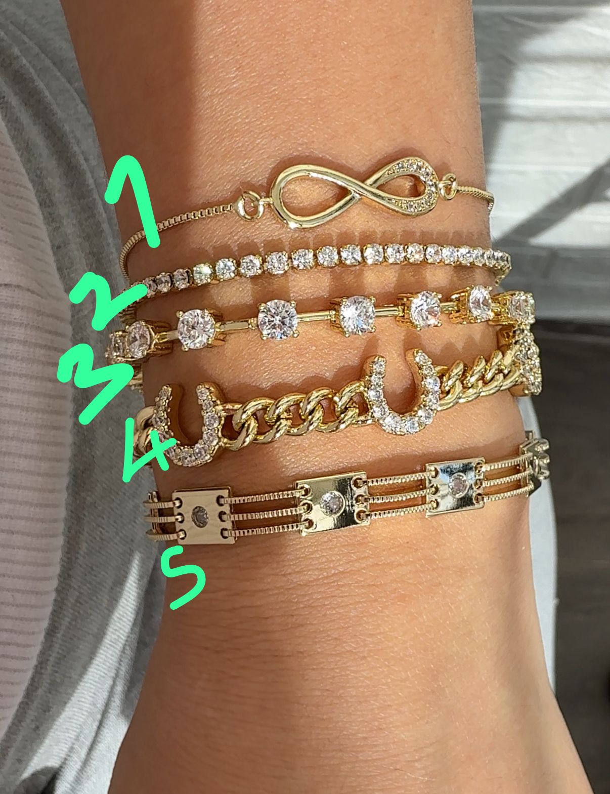 Vip 14 K Renk Wini Bileklikler