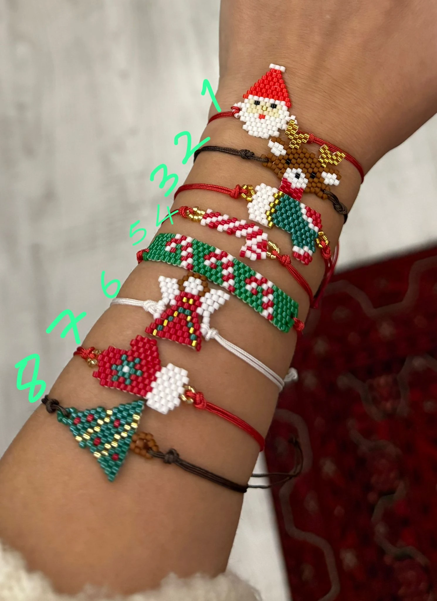Yeni Yıl ve Kış Temalı Miyuki Bileklikler
