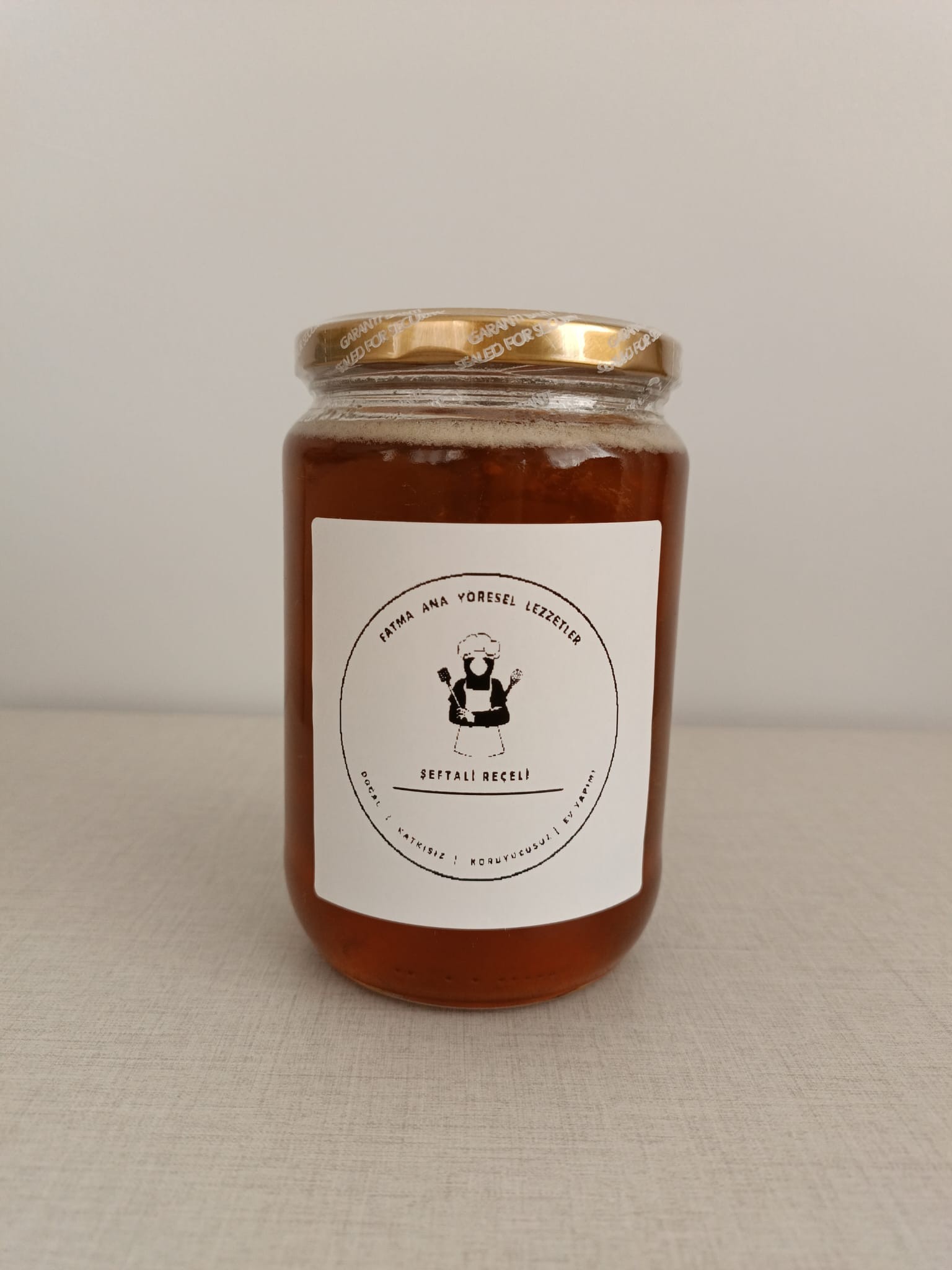 Şeftali Reçeli (Doğal, Ev Yapımı) 800 Gr.