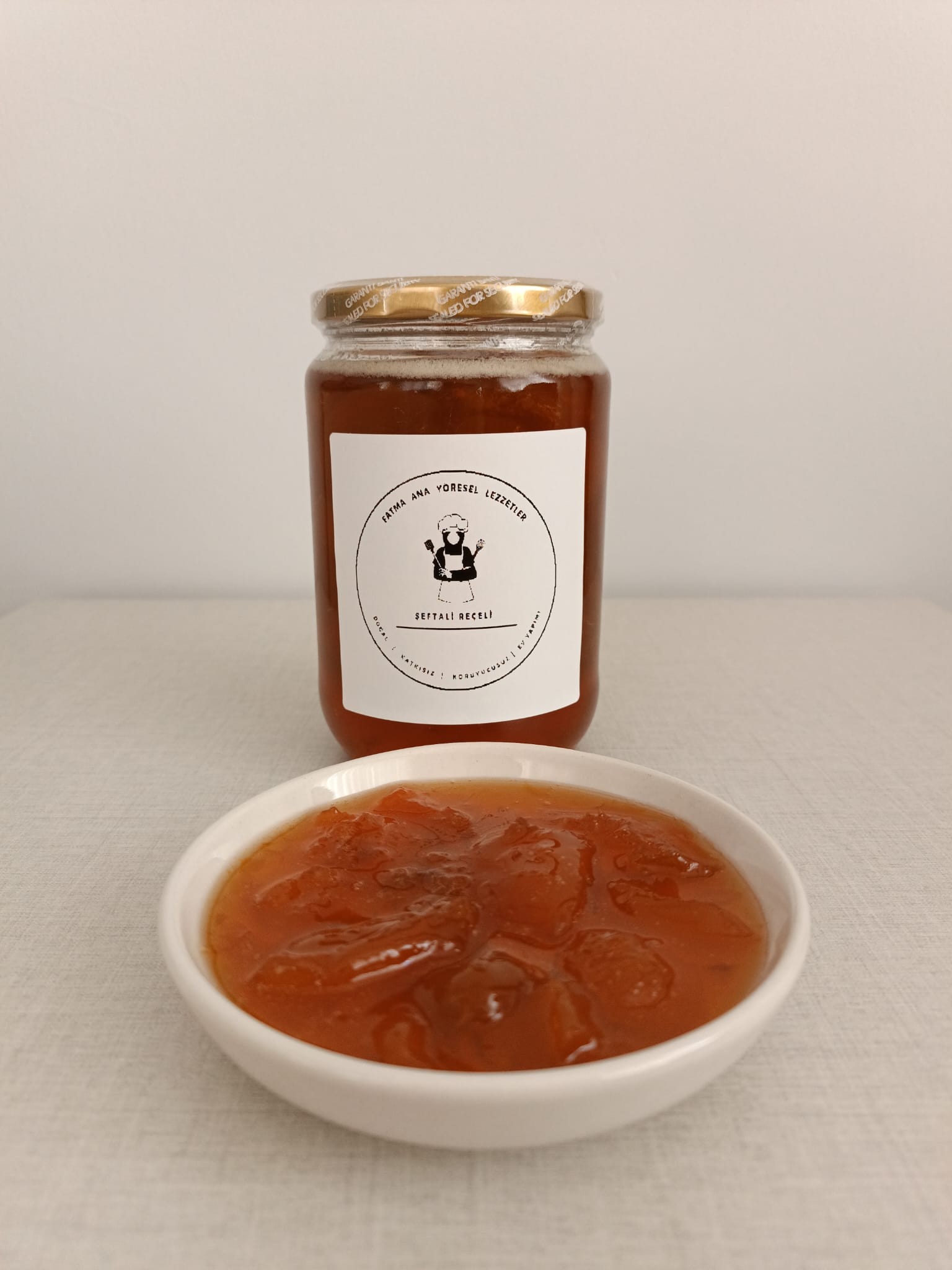 Şeftali Reçeli (Doğal, Ev Yapımı) 800 Gr.