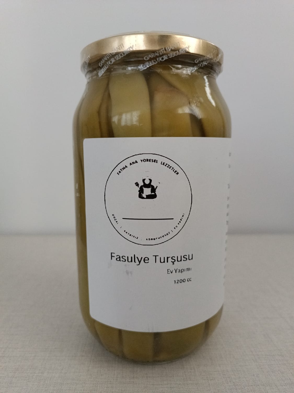 Fasulye Turşusu 1200 cc (Doğal, Ev Yapımı)