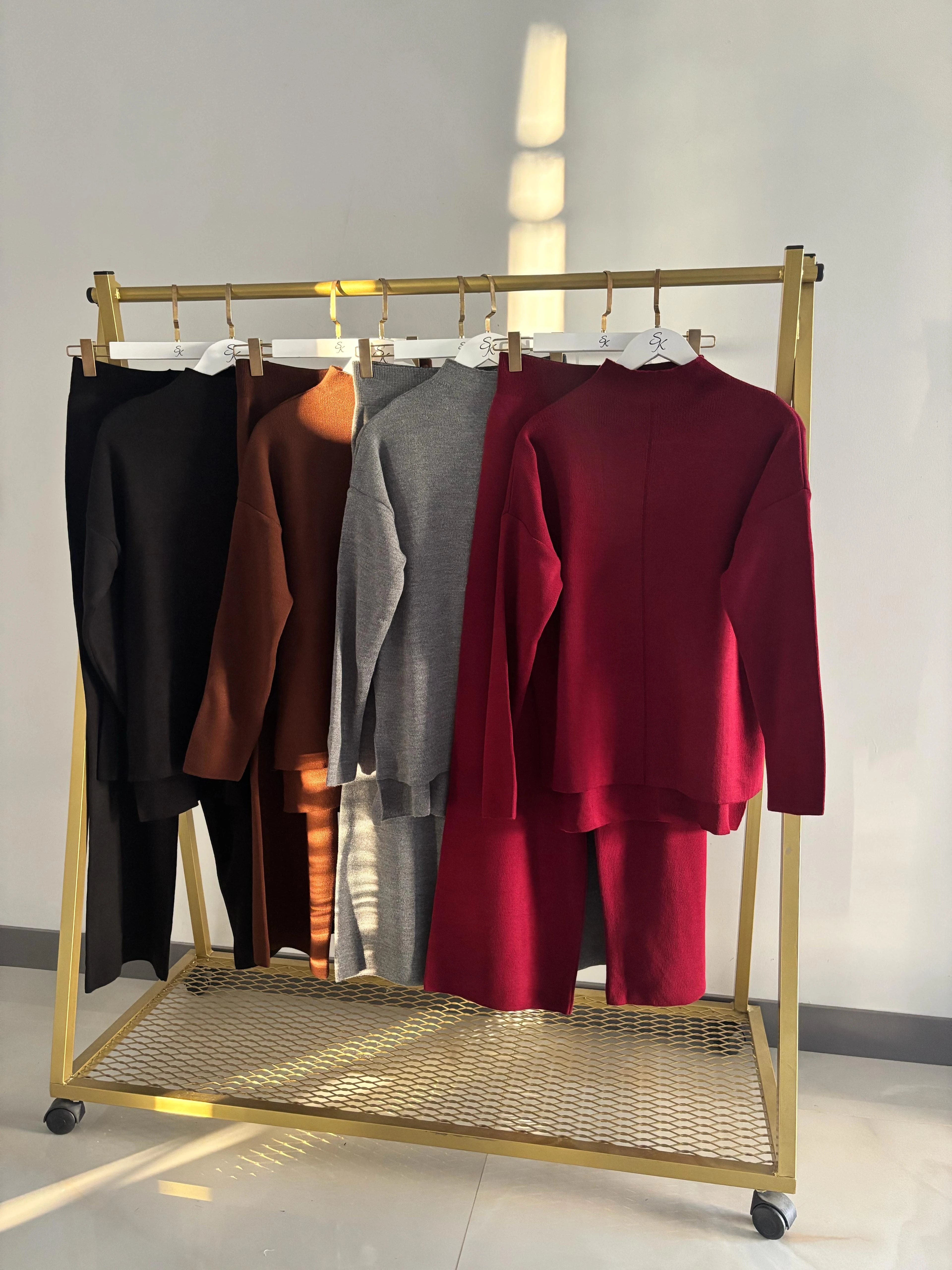 Balıkçı Yaka Kazak Pantolon Triko Takım