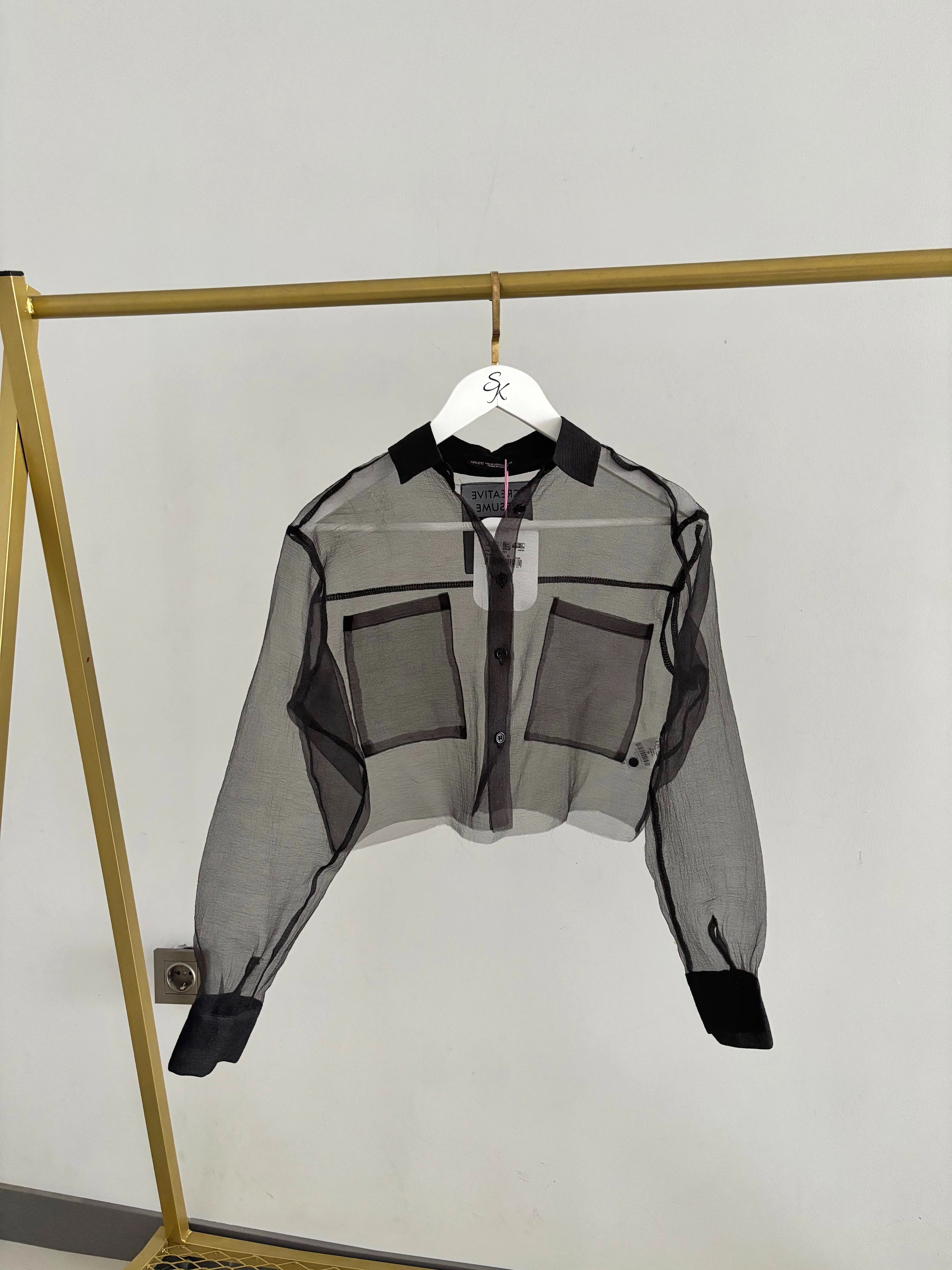 Siyah Organize Gömlek 