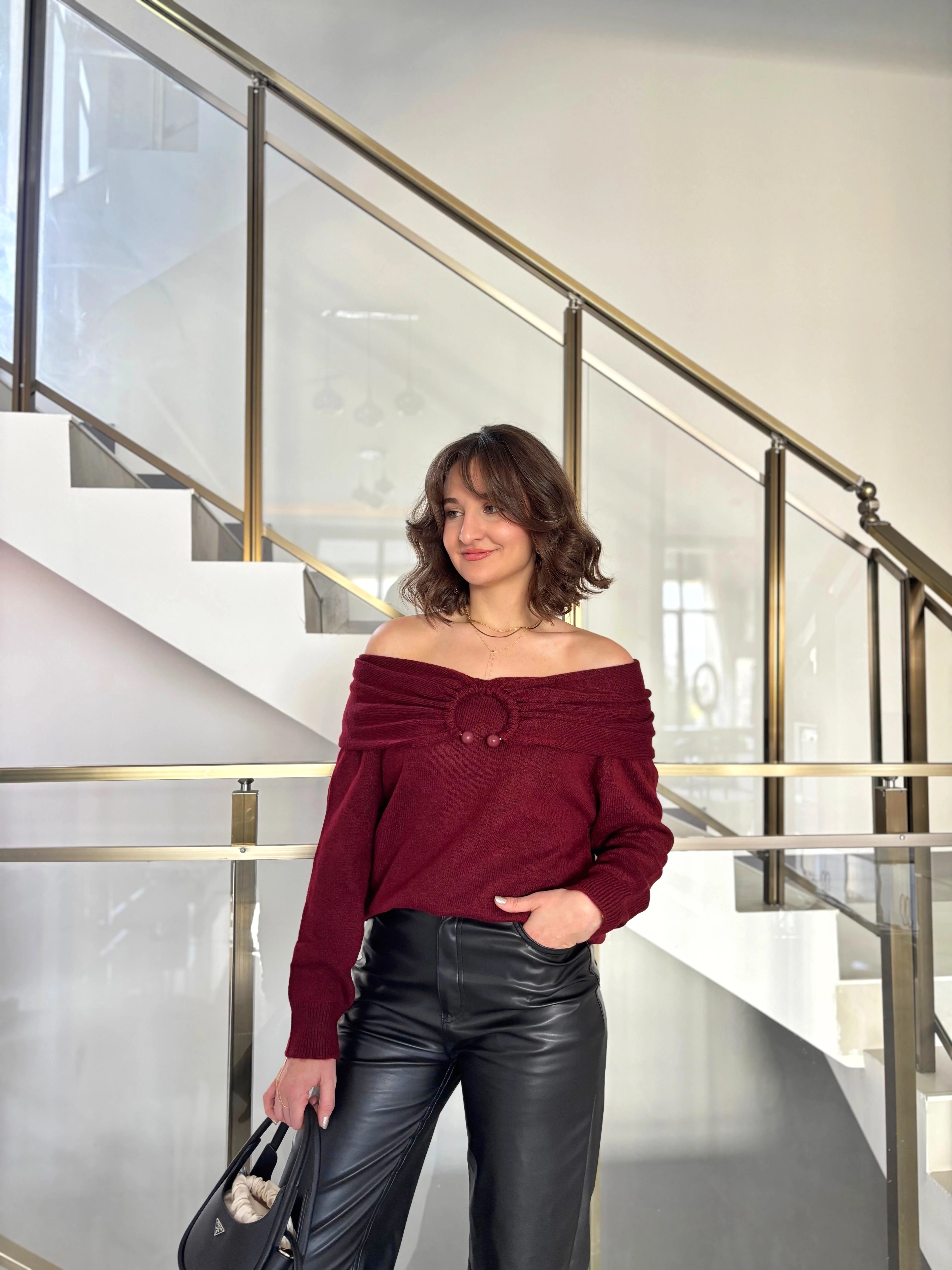 Madonna Yaka Toka Detaylı Triko