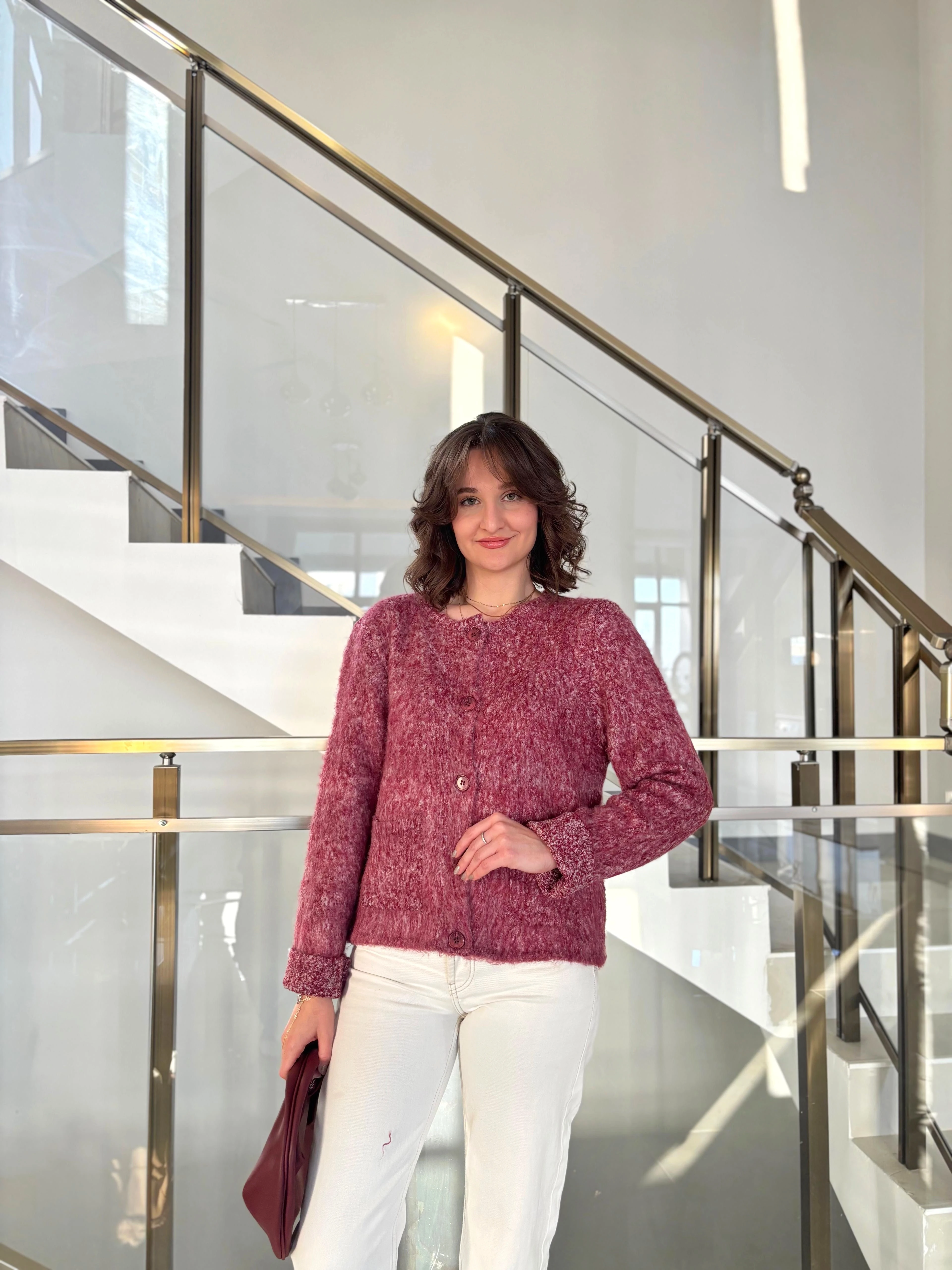 Kırçıllı Yumoş Oversize Hırka