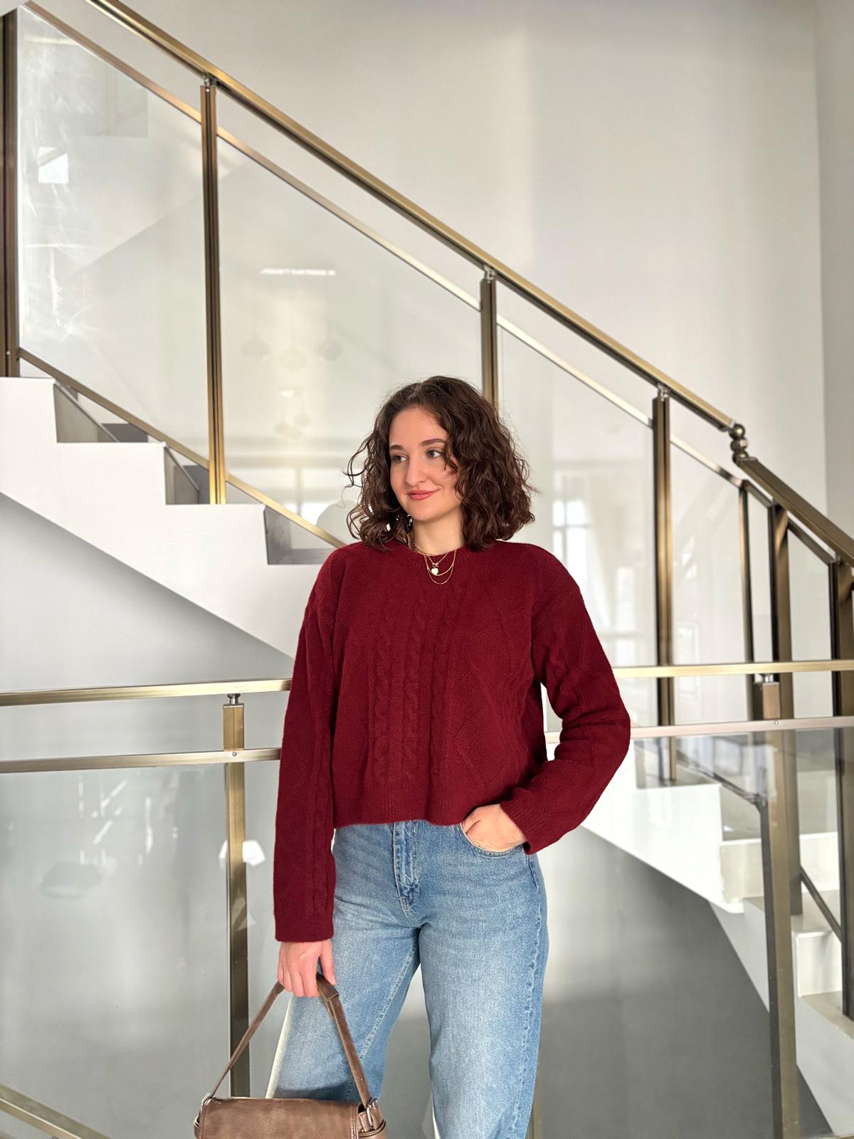 Kendinden Dokulu Triko Kazak