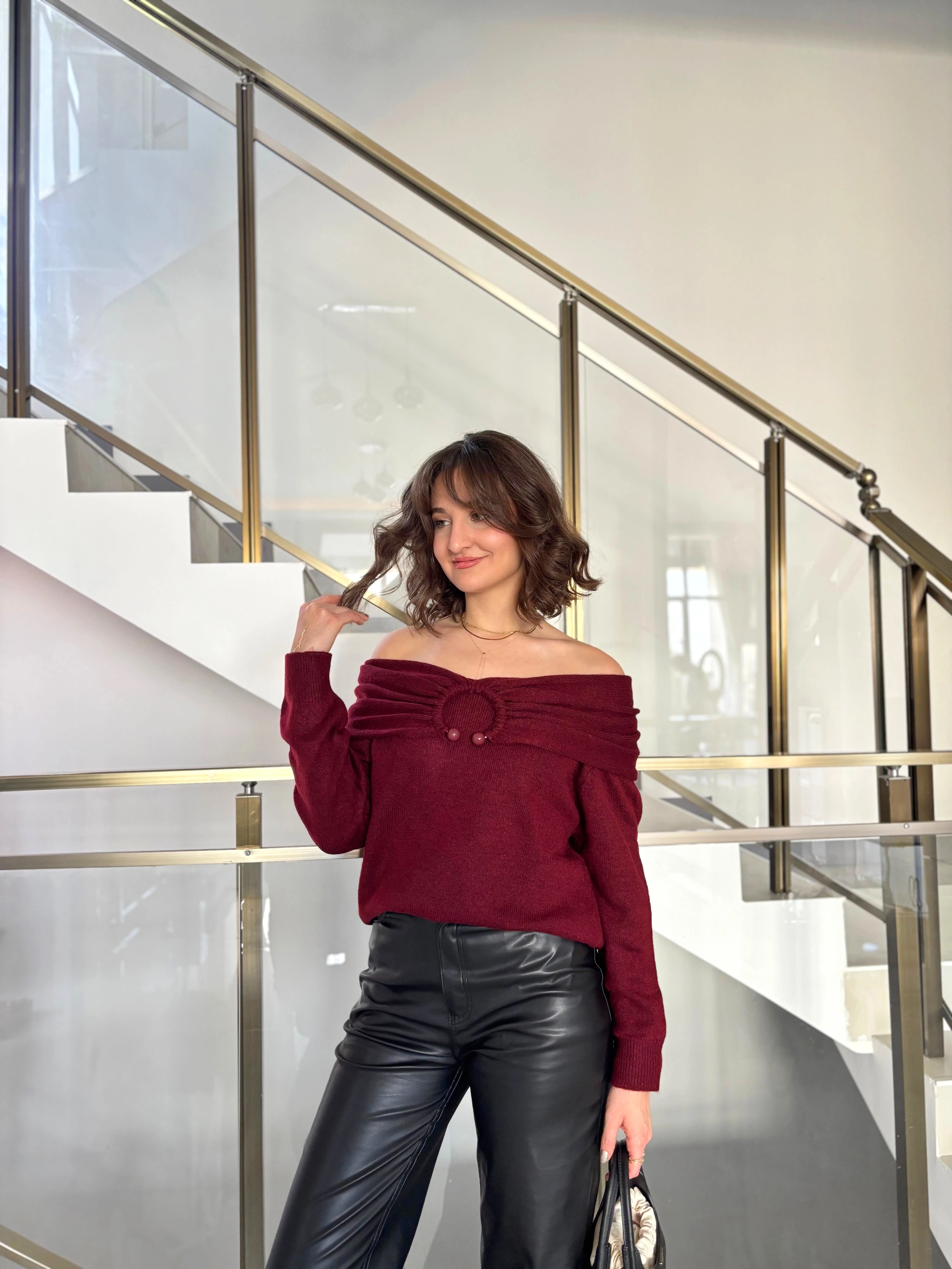 Madonna Yaka Toka Detaylı Triko