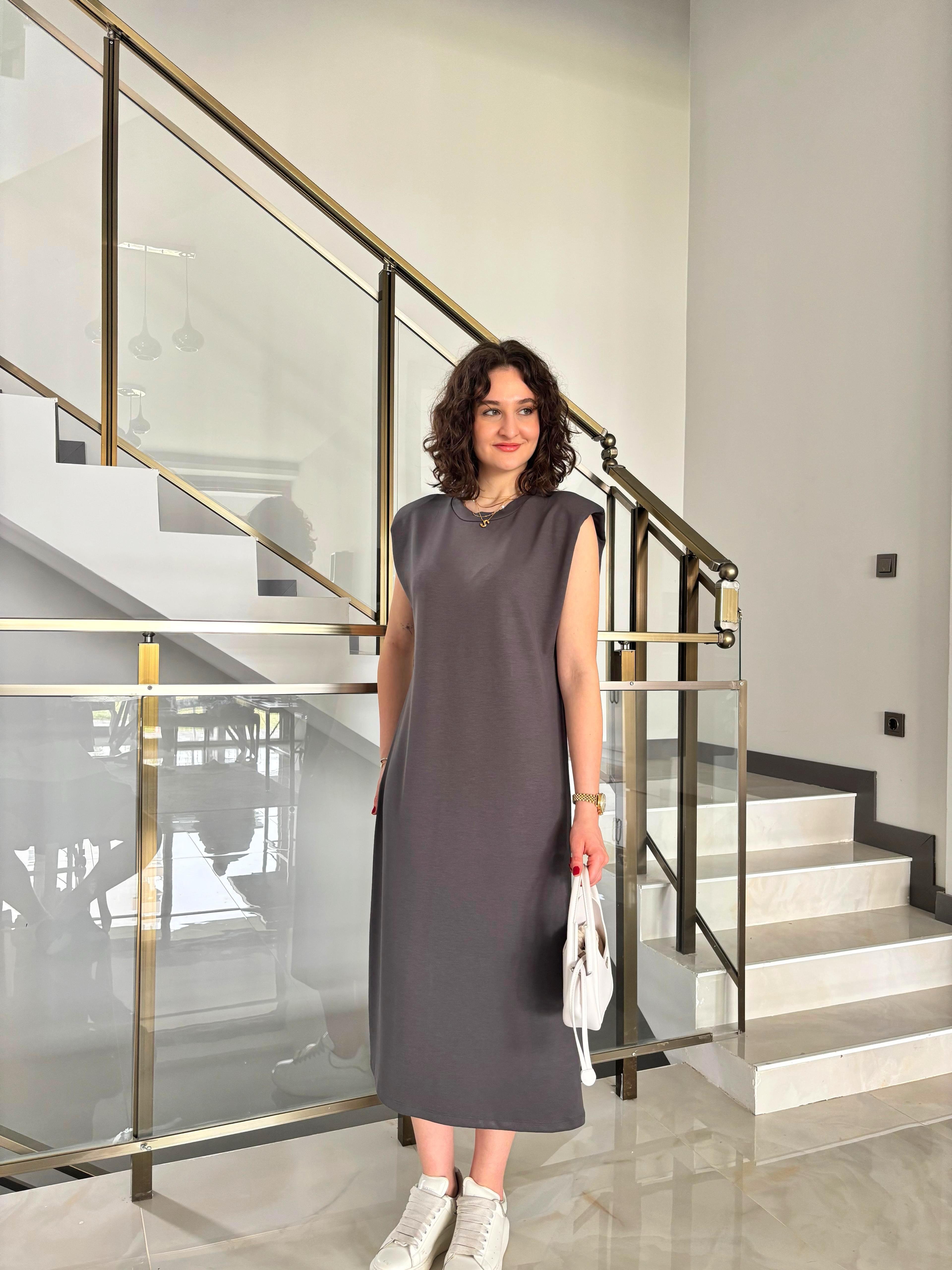 Modal Kumaş Vatkalı Elbise