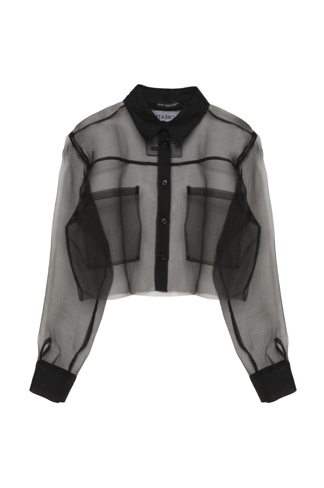 Siyah Organize Gömlek 