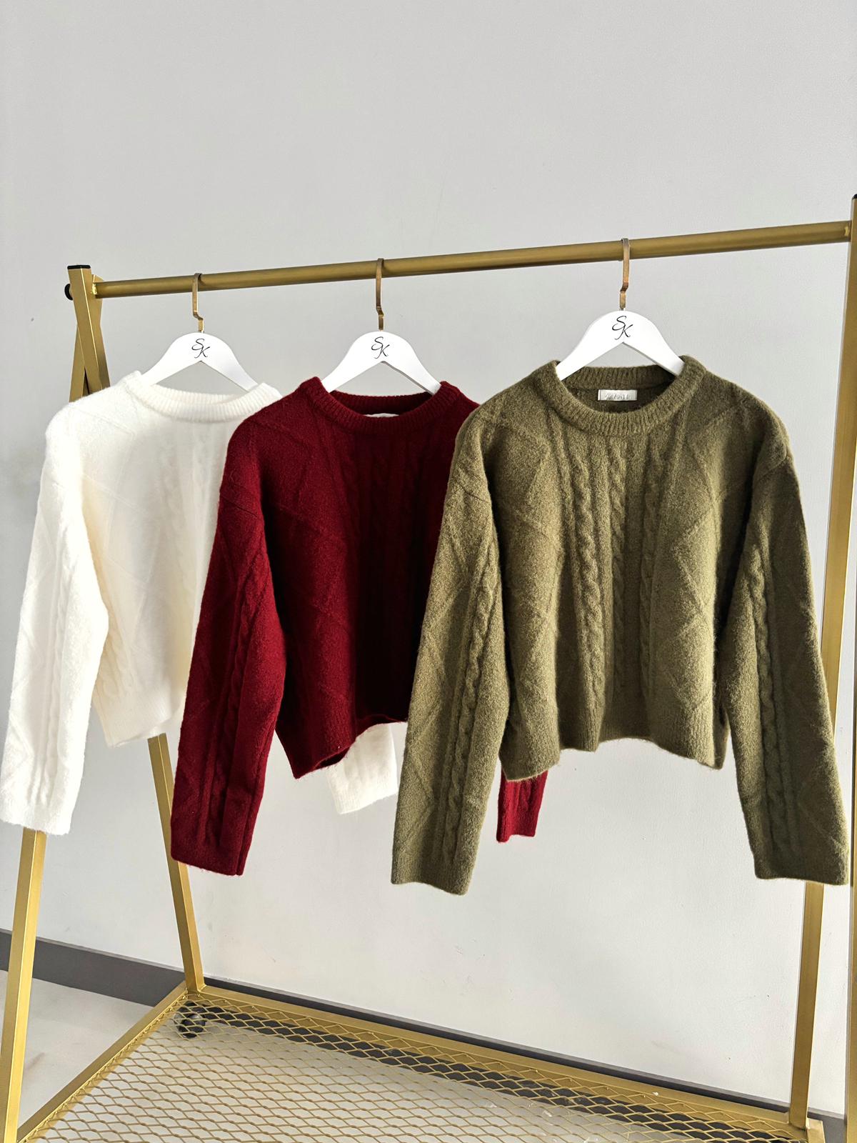 Kendinden Dokulu Triko Kazak