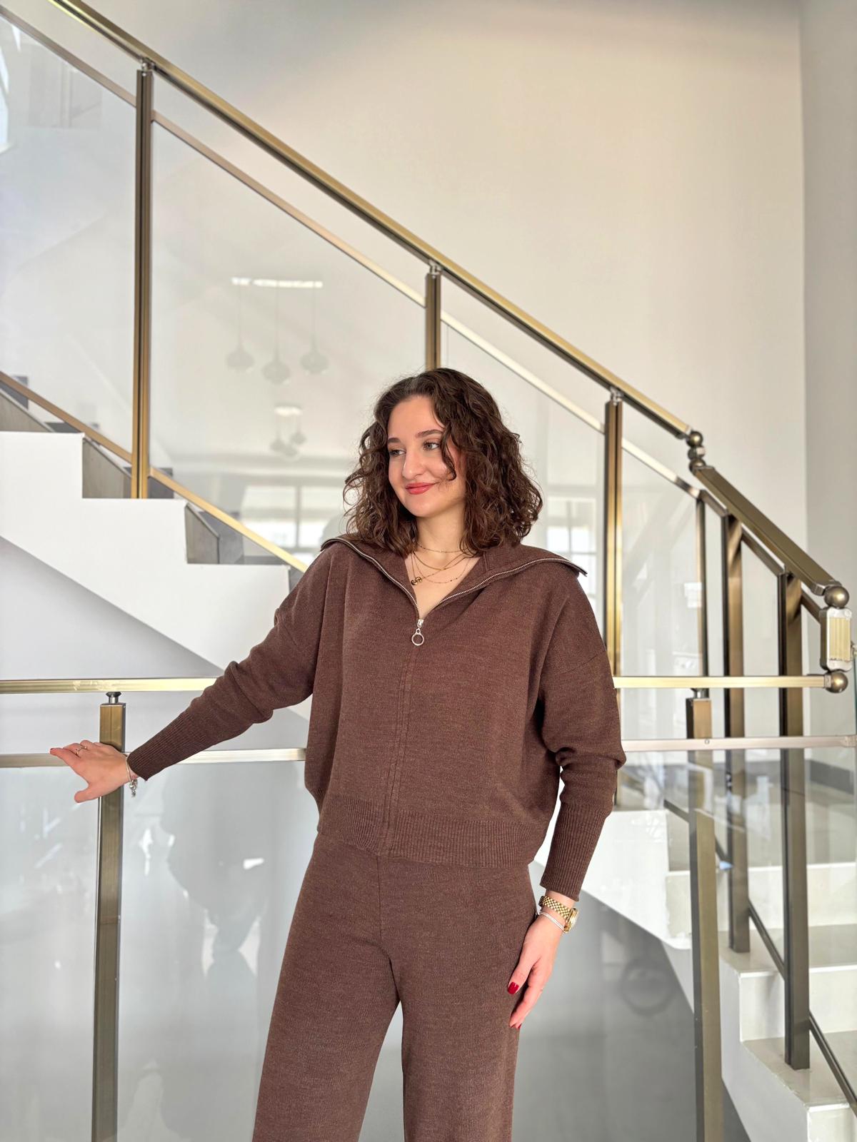 Samir Fermuarlı İkili Triko Takım