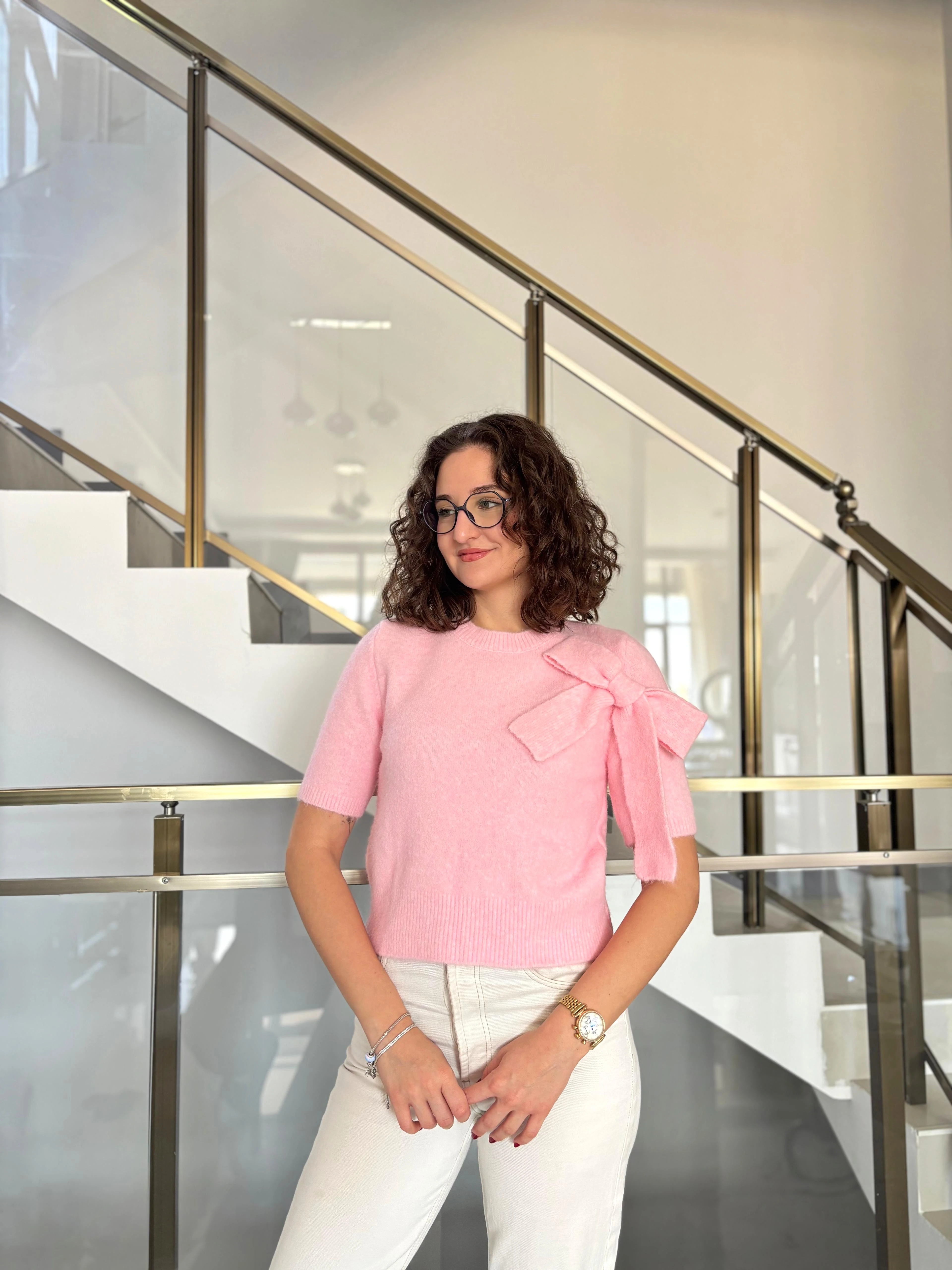 Fiyonk Detaylı Yumoş Triko Kazak