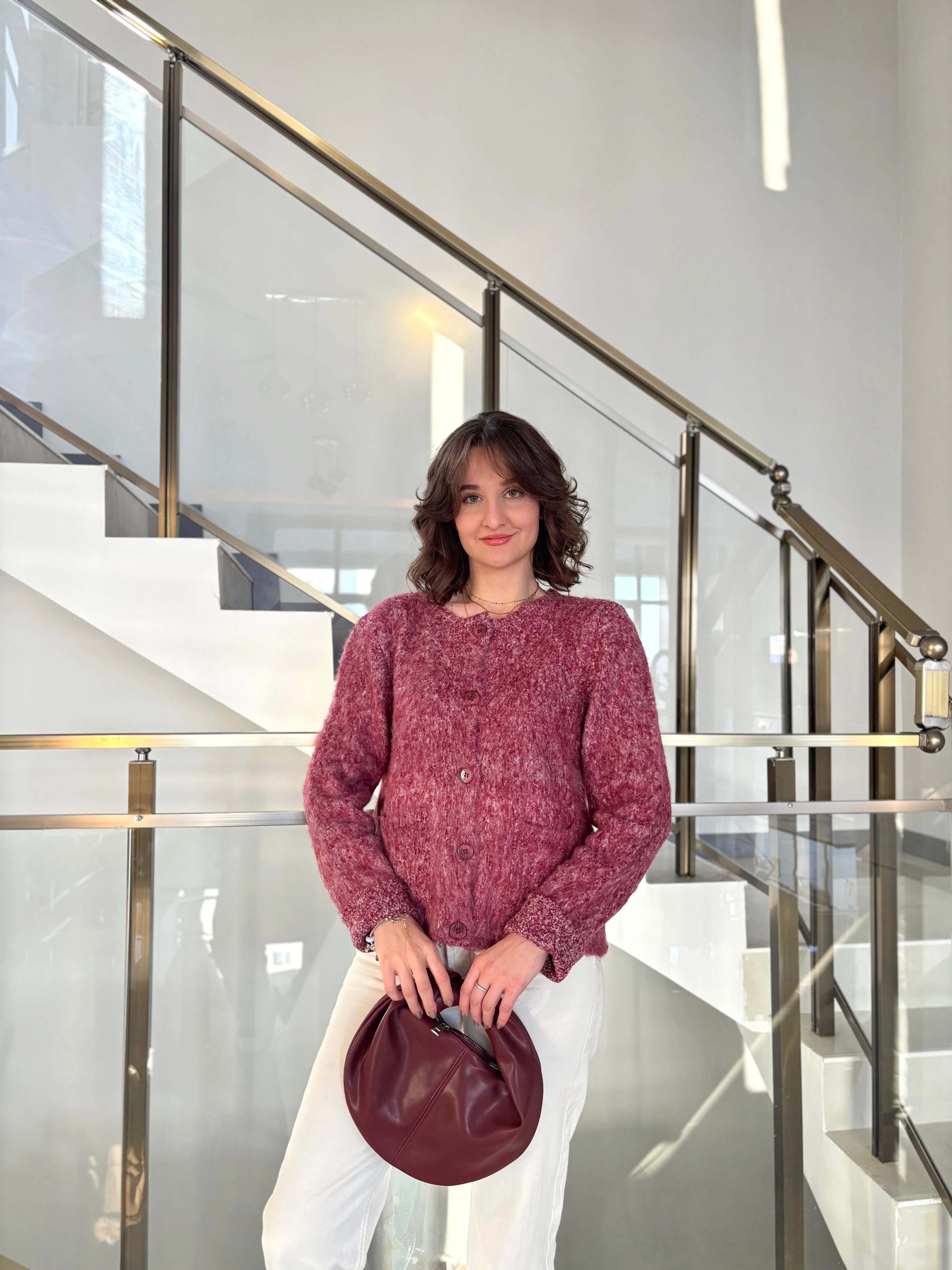 Kırçıllı Yumoş Oversize Hırka