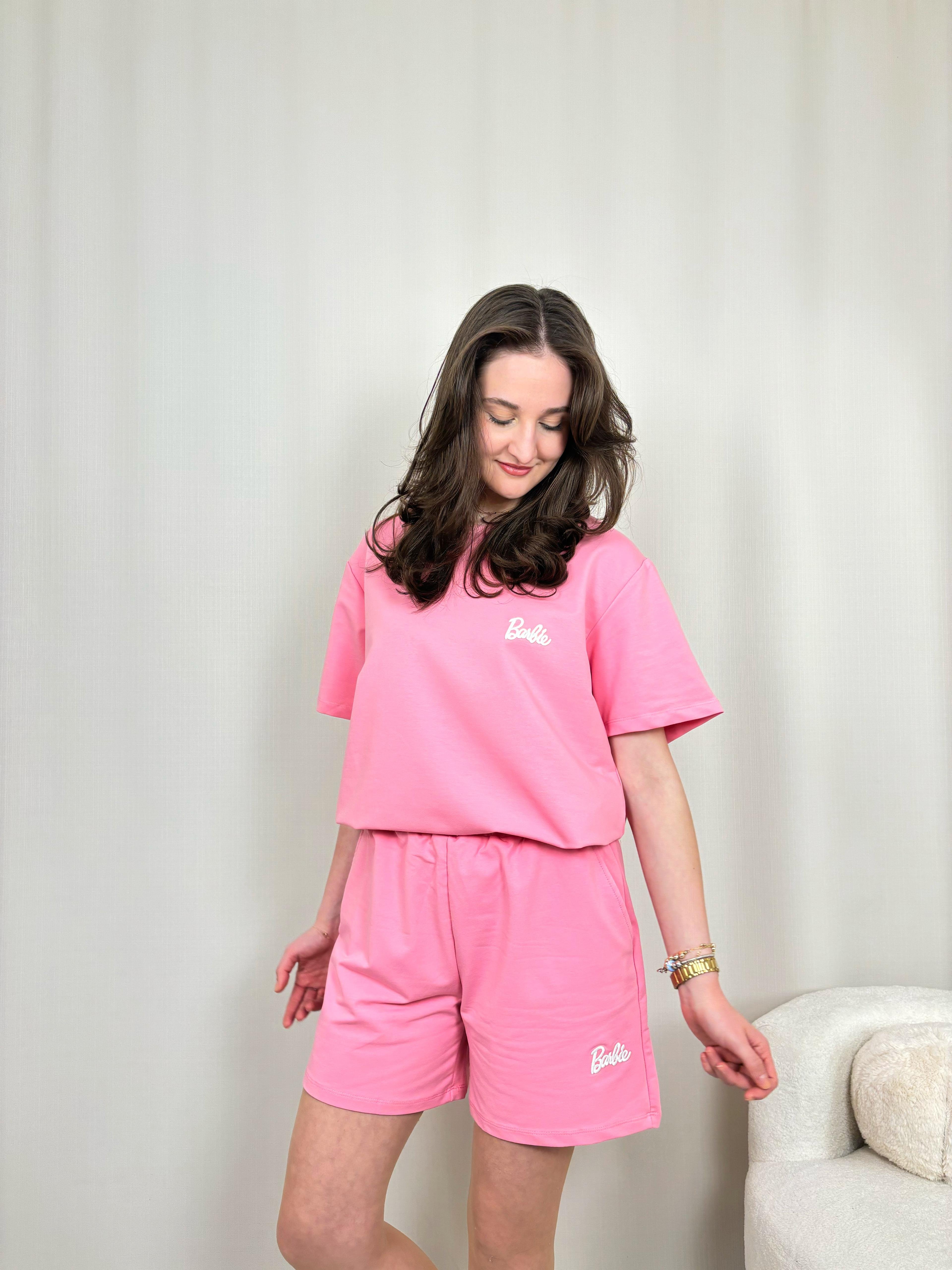Barbie Tshirt Şort Takım