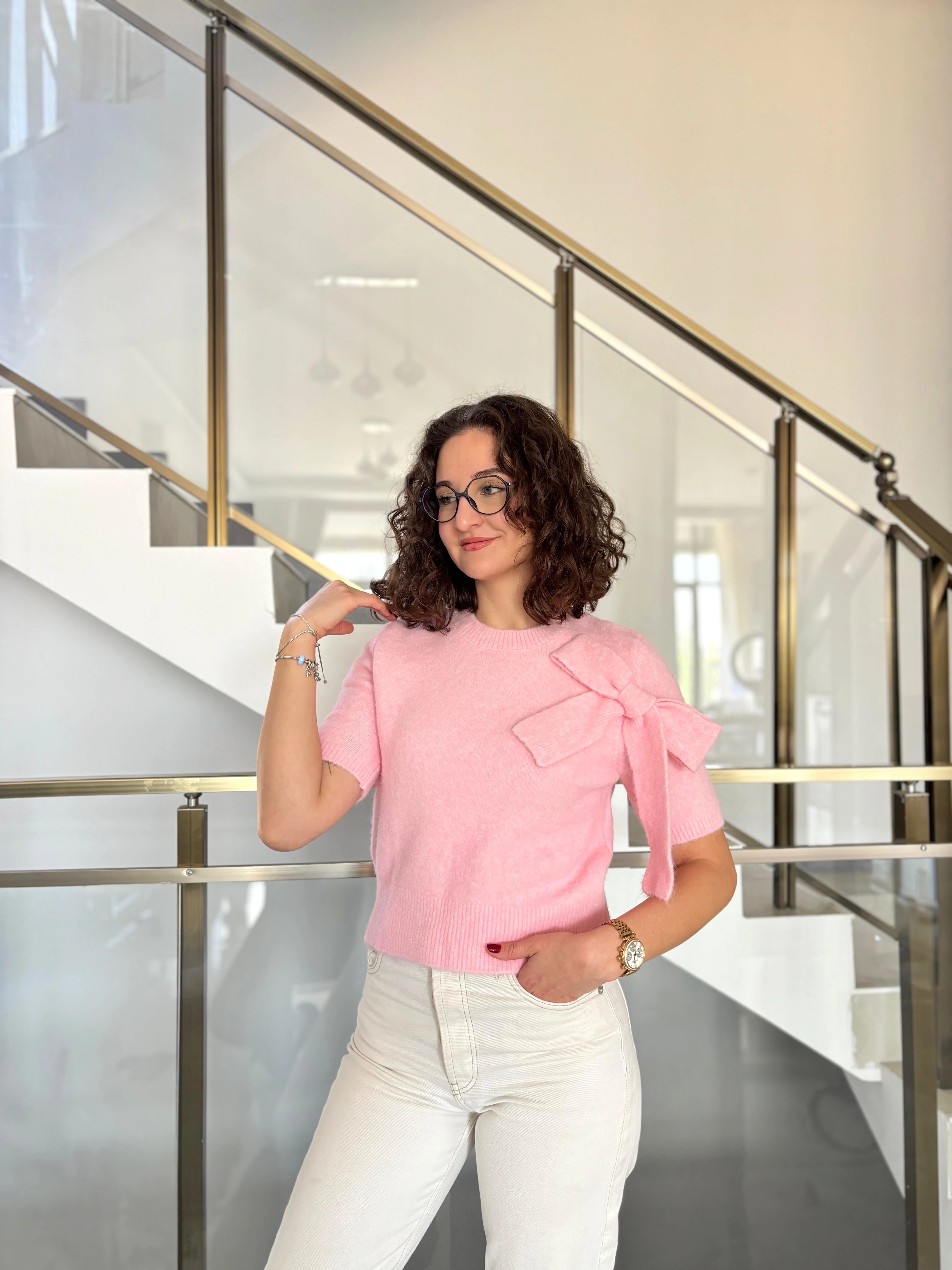 Fiyonk Detaylı Yumoş Triko Kazak