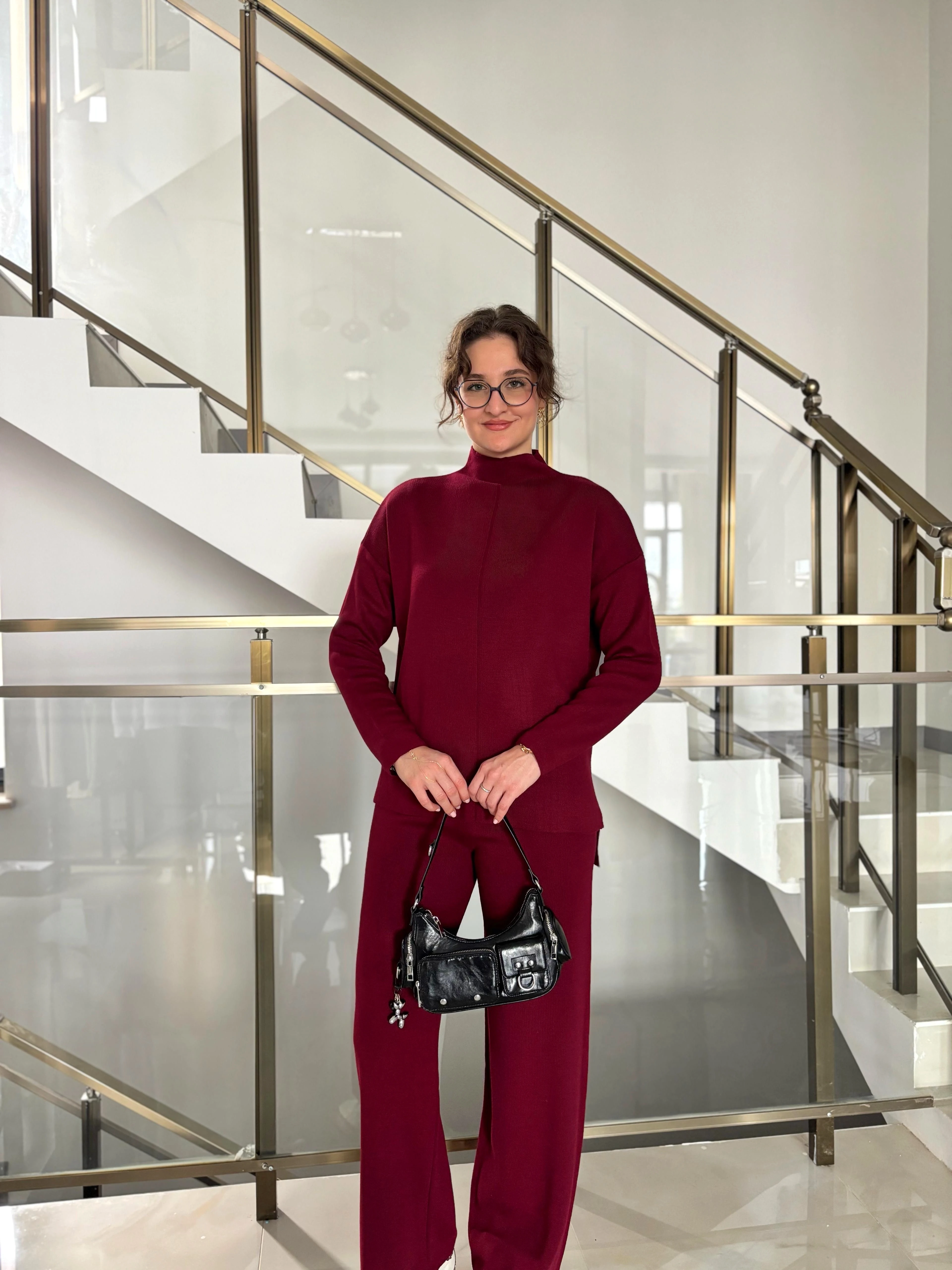 Balıkçı Yaka Kazak Pantolon Triko Takım