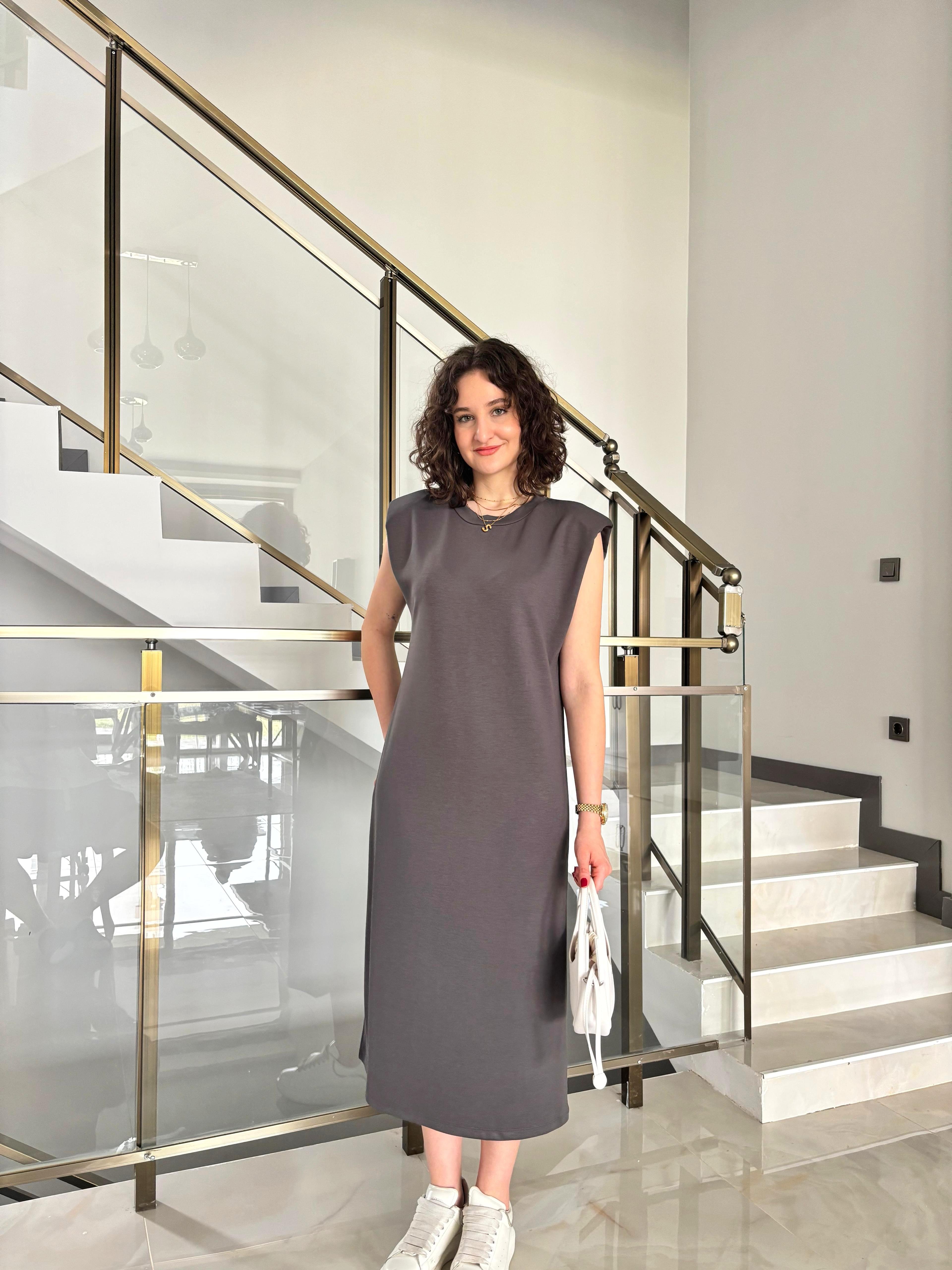 Modal Kumaş Vatkalı Elbise
