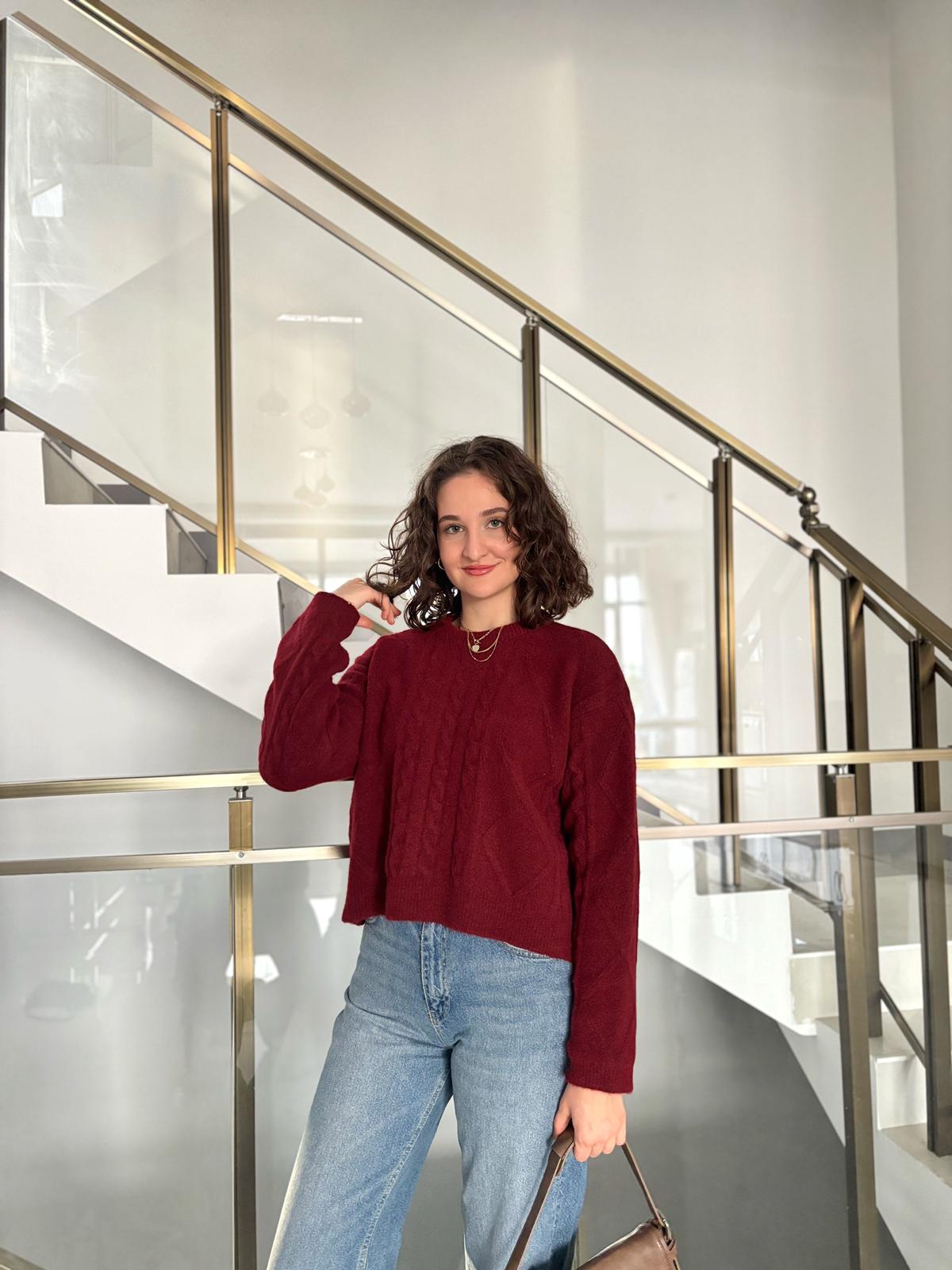 Kendinden Dokulu Triko Kazak