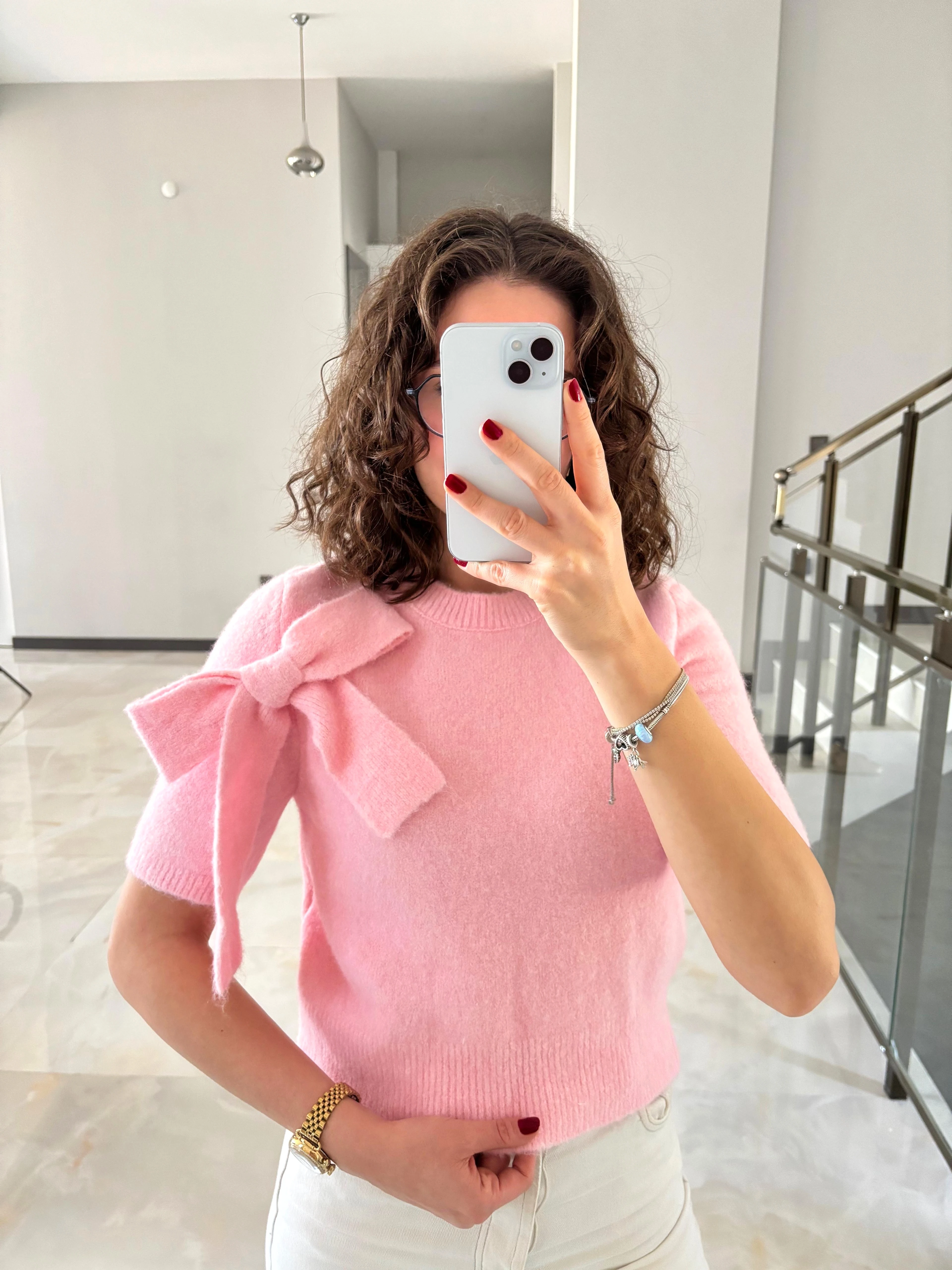 Fiyonk Detaylı Yumoş Triko Kazak