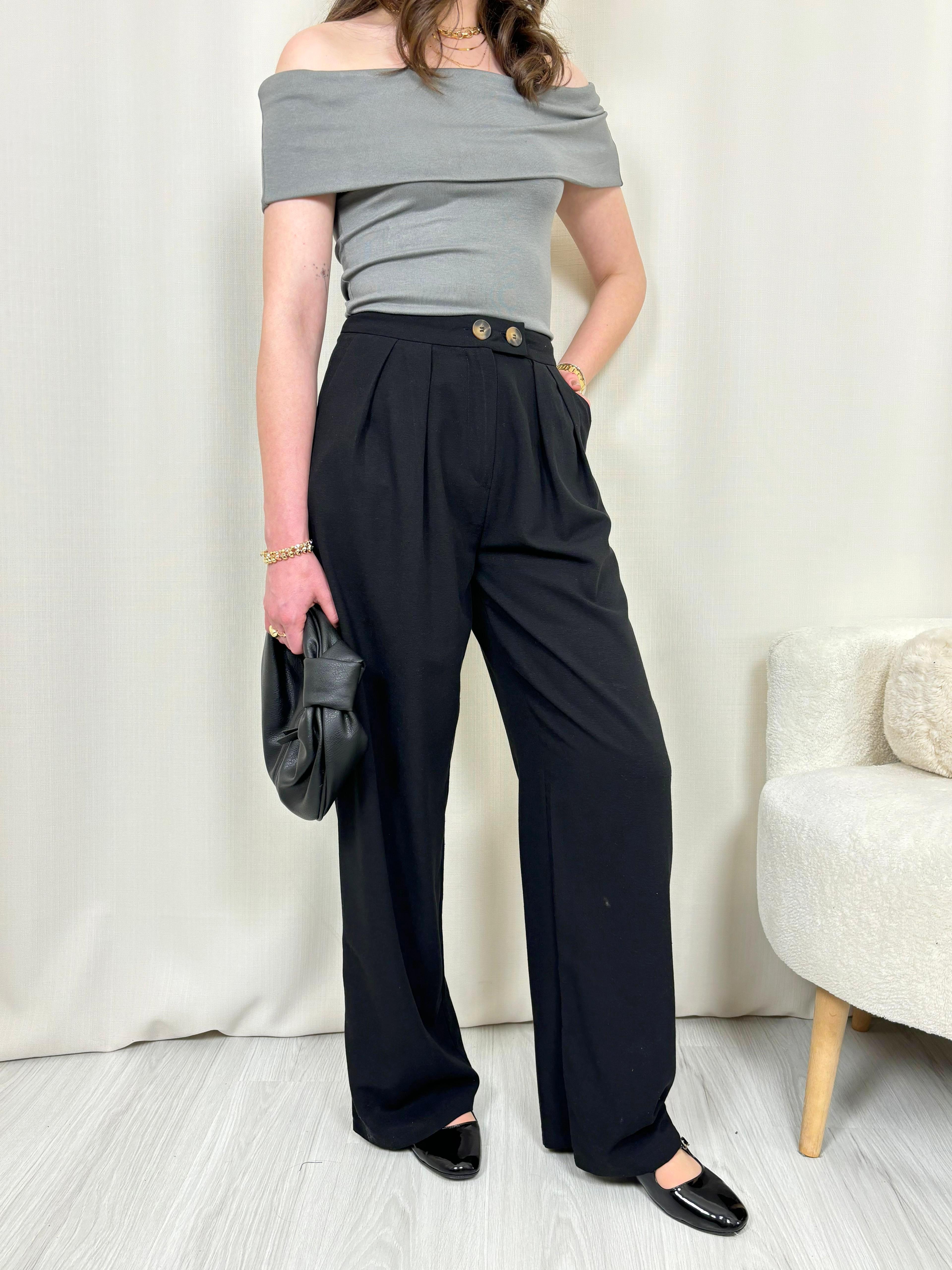 Viskon Keten Pantolon