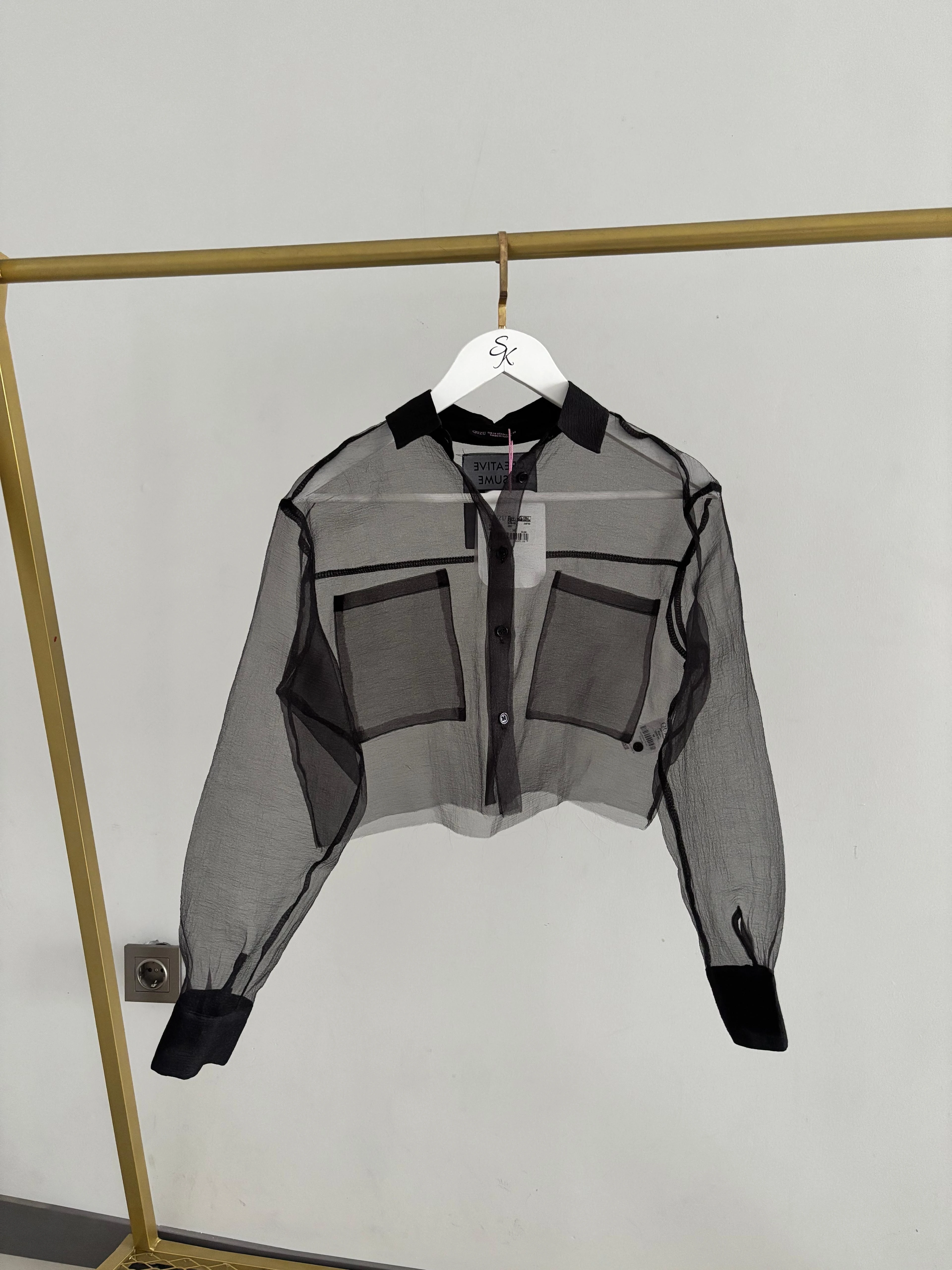 Siyah Organize Gömlek 