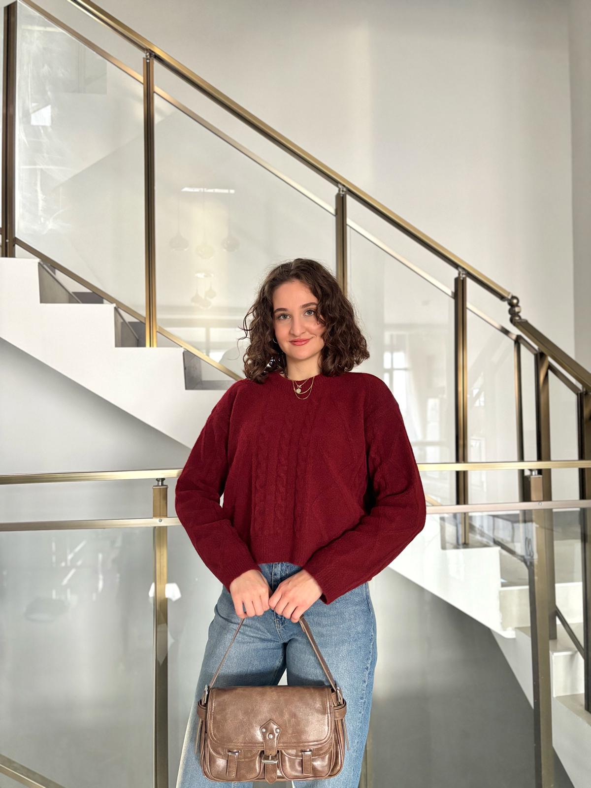 Kendinden Dokulu Triko Kazak