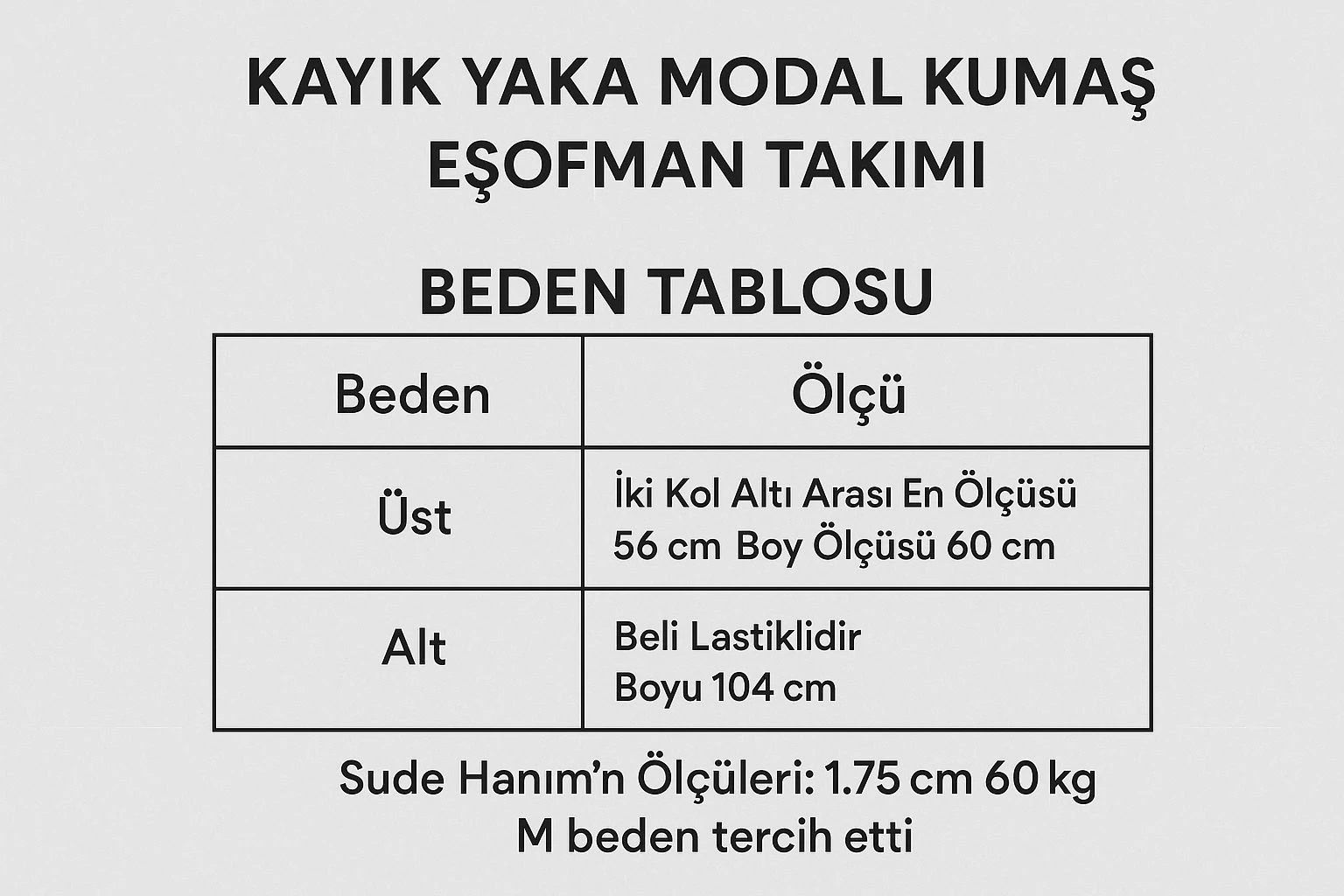 Kayık Yaka Modal Kumaş Eşofman Takımı