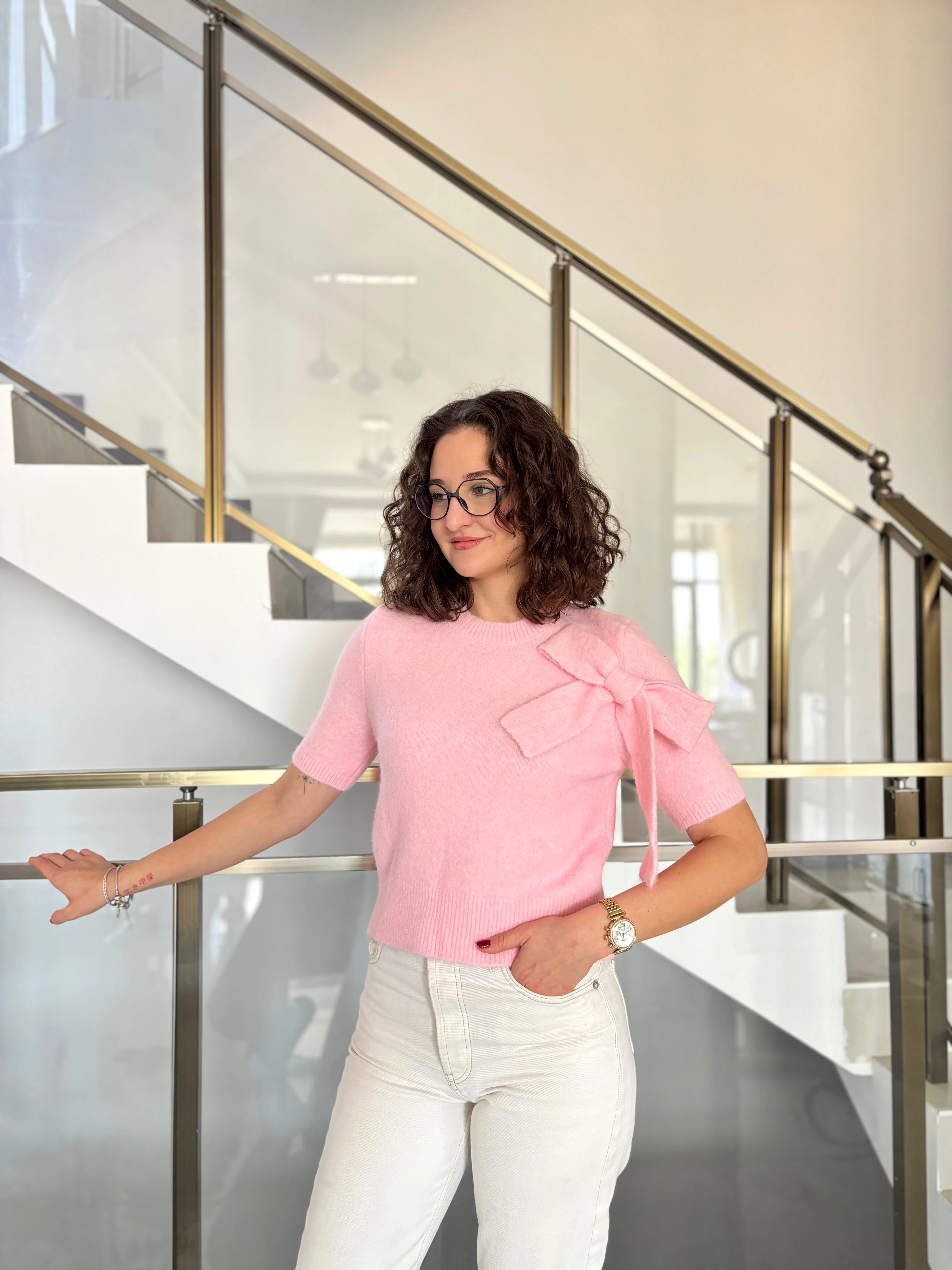 Fiyonk Detaylı Yumoş Triko Kazak