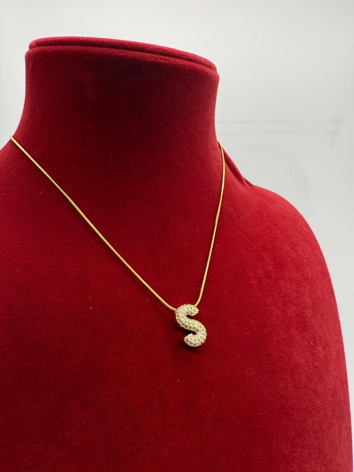 Gold harf kolye