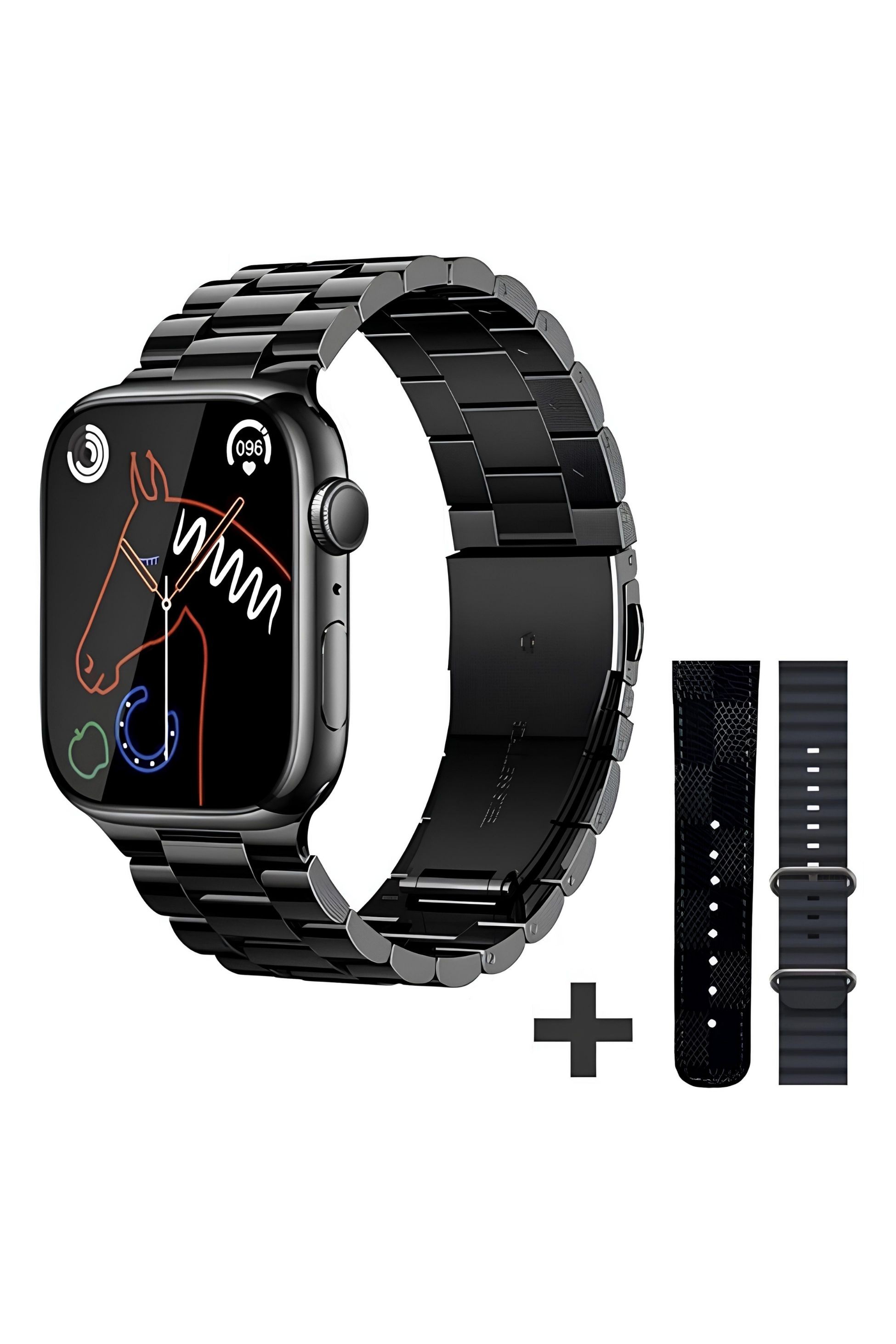 Watch 8 H Serisi Ws92 MAX & MagSafe Battery Pack & 2. Nesil Air Pro Pre Bluetooth Kulaklık Aktif Gürültü Engelleme Ve Şeffaf Mod (Black Edition)