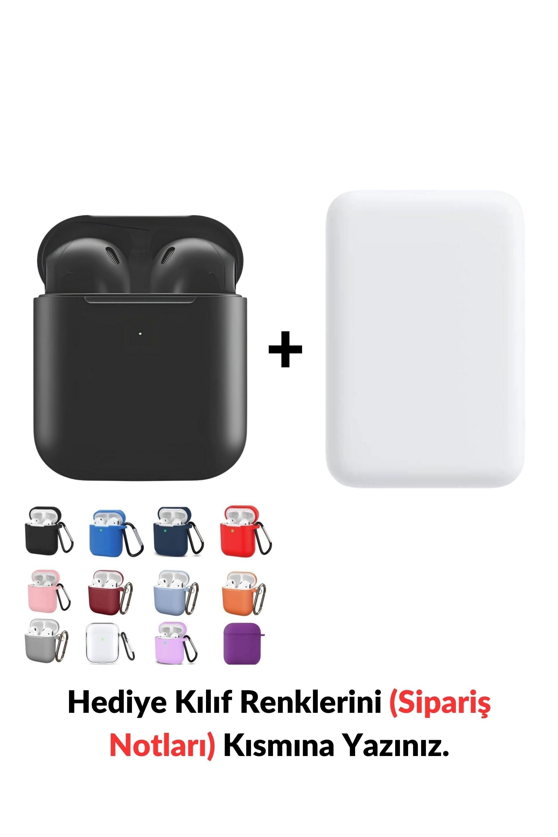 2. Nesil Air Bluetooth Kulaklık (Black Edition) & MagSafe Battery Pack