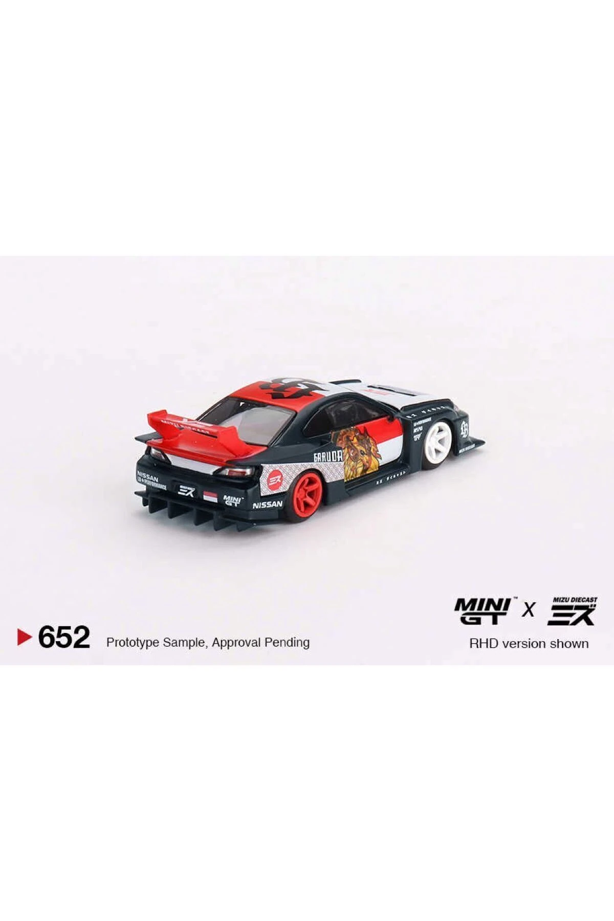 1/64 LB-Super Nissan SILVIA (S15)“GARUDA” MINI GT x MIZU Diecast