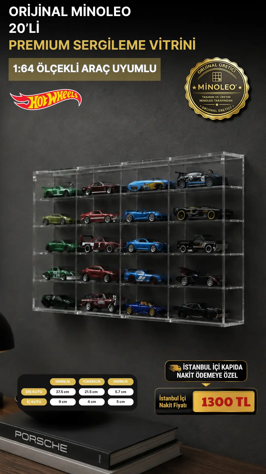20’li Premium 1:64 Araç Sergileme Vitrini