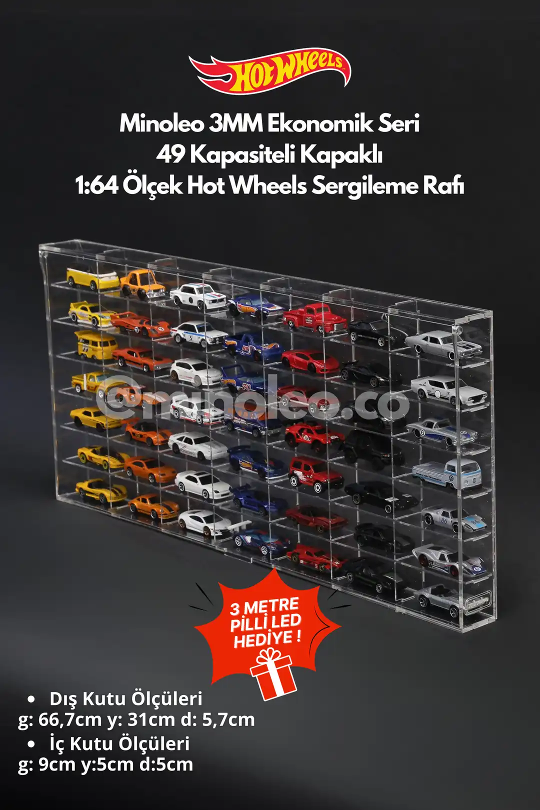 49 Kapasiteli Kapaklı Ekonomik 3MM Pleksi