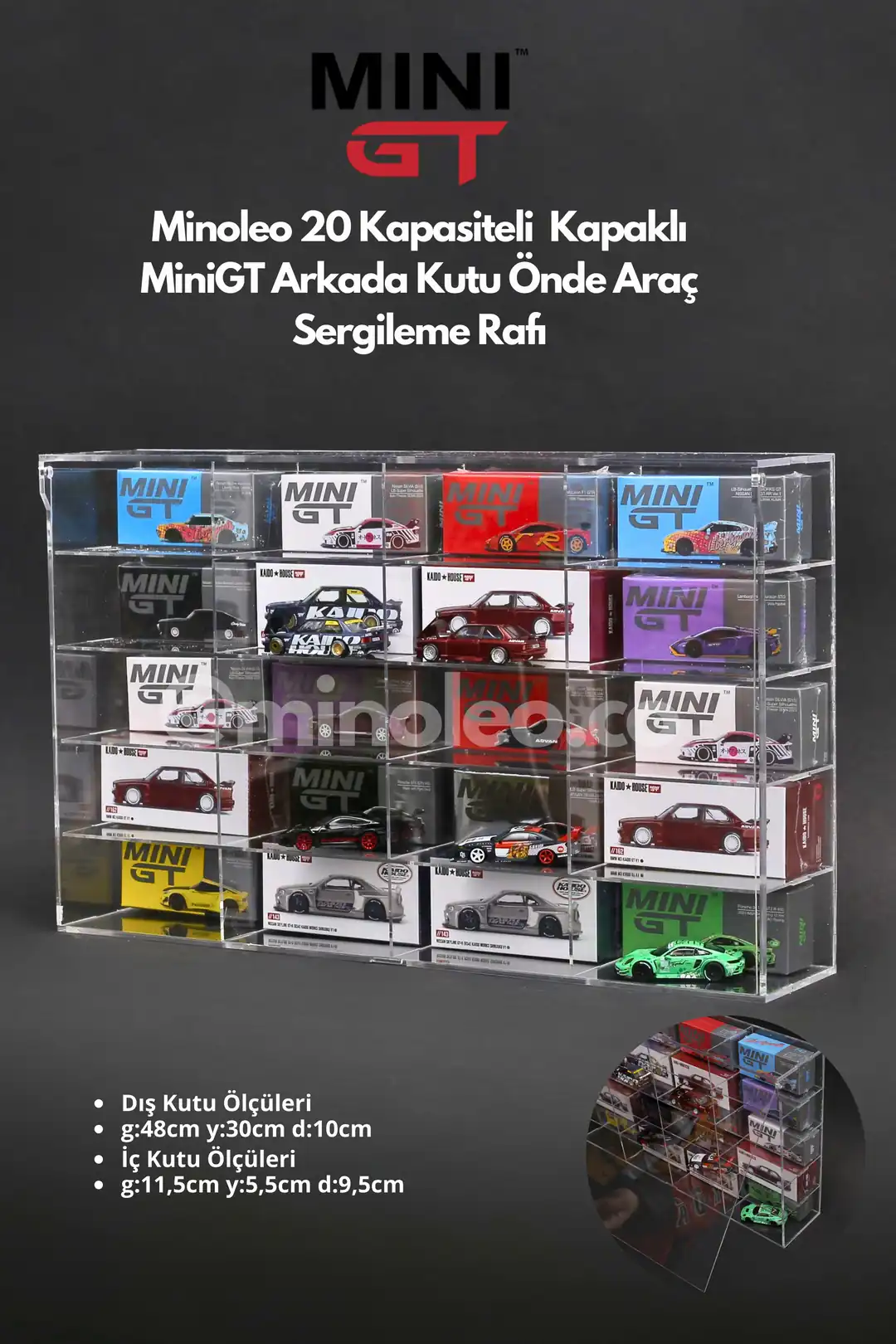 20 Kapasiteli MİNİGT Öne Araç Koyulan Raf