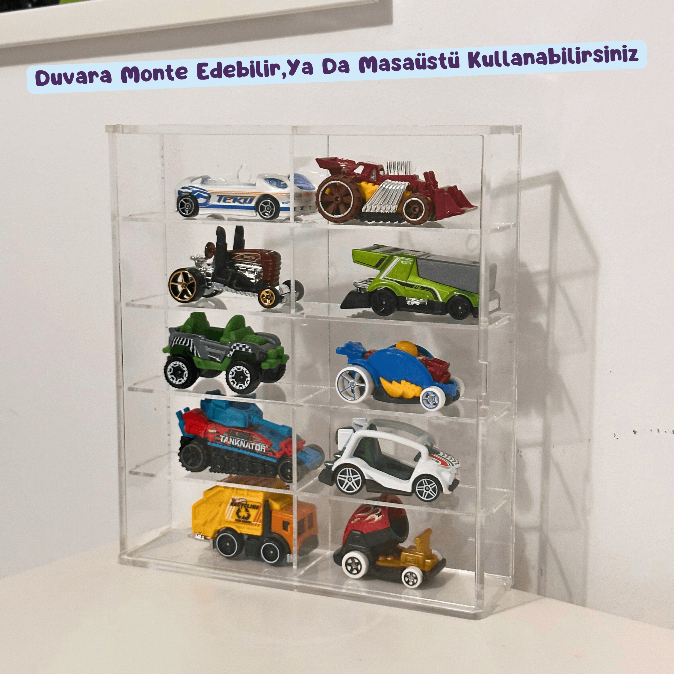 İlk Hot Wheels Koleksiyonum Paketi 10 'lu Raf +10 Adet Eğlenceli Hot Wheels Araba