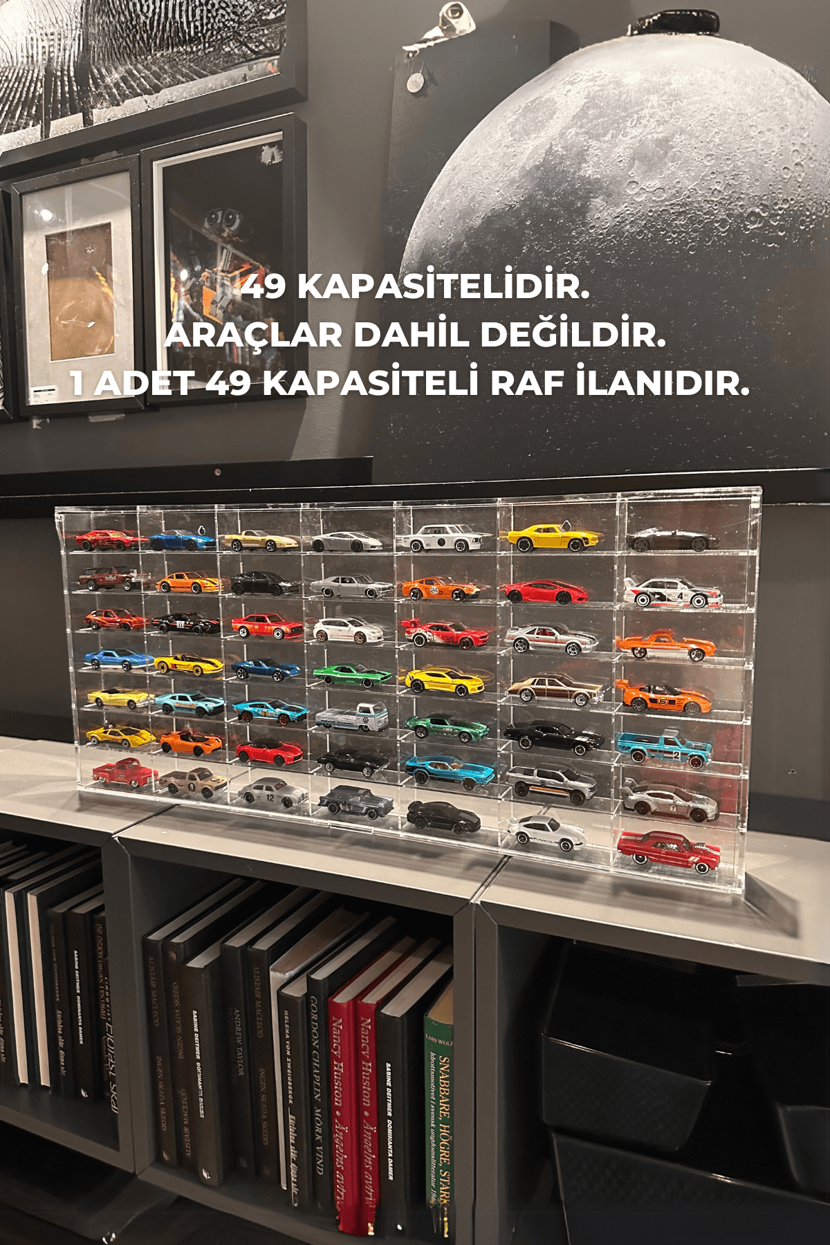 HOT WHEELS KAPAKLI DUVAR RAFI – MİNOLEO 49’LUK ORİJİNAL PREMIUM SERİ (5MM ÇERÇEVELİ)